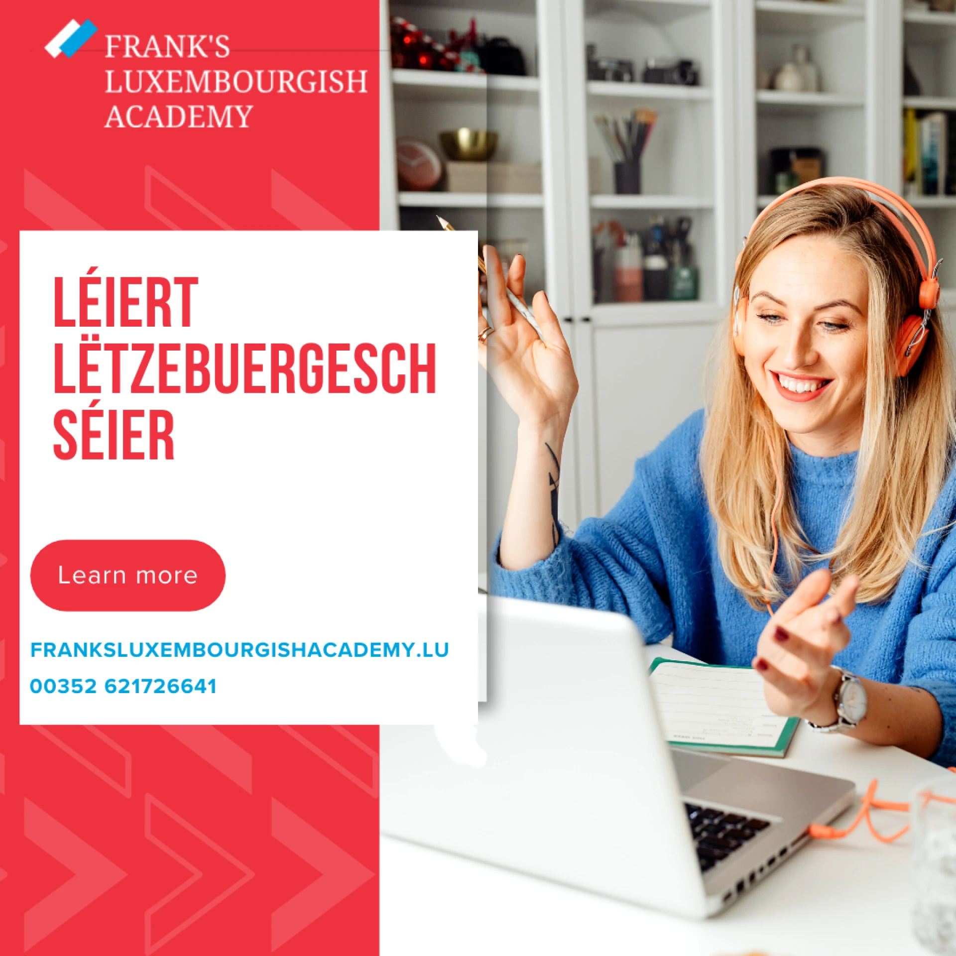 Online-Coursen zu Lëtzebuerg – Léiere mat Franks Luxembourgish Academy