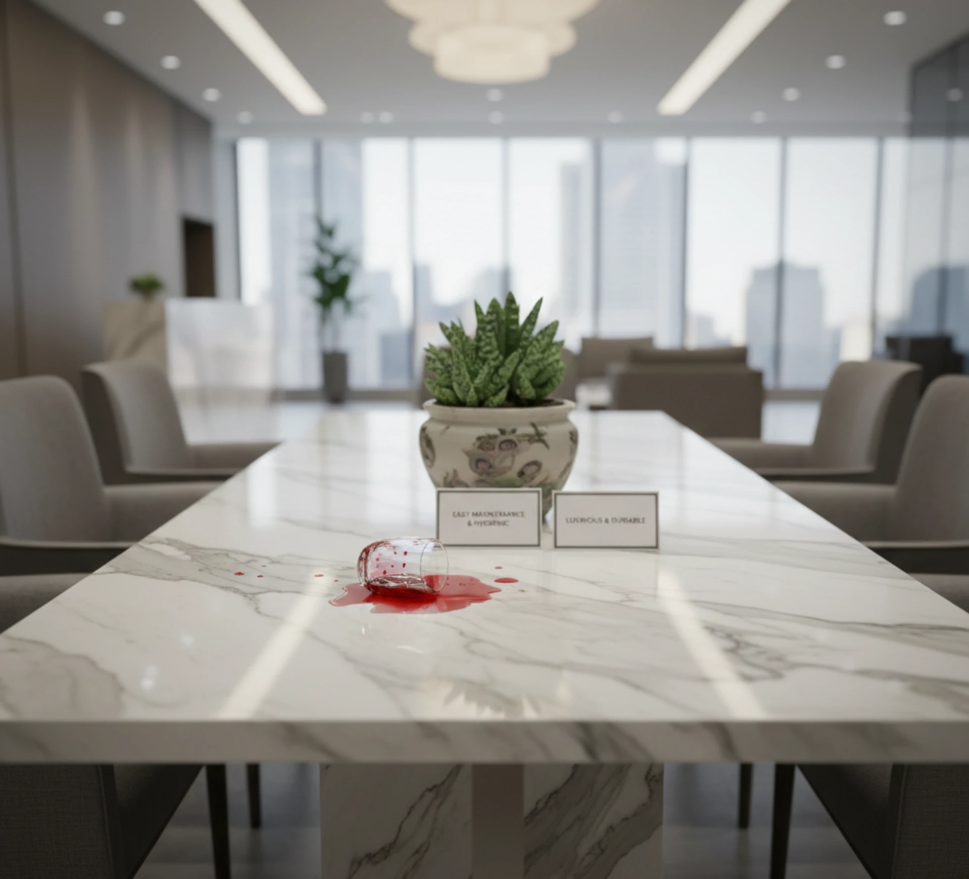 Benefits of Cultured Marble Table Tops for Commercial Spaces