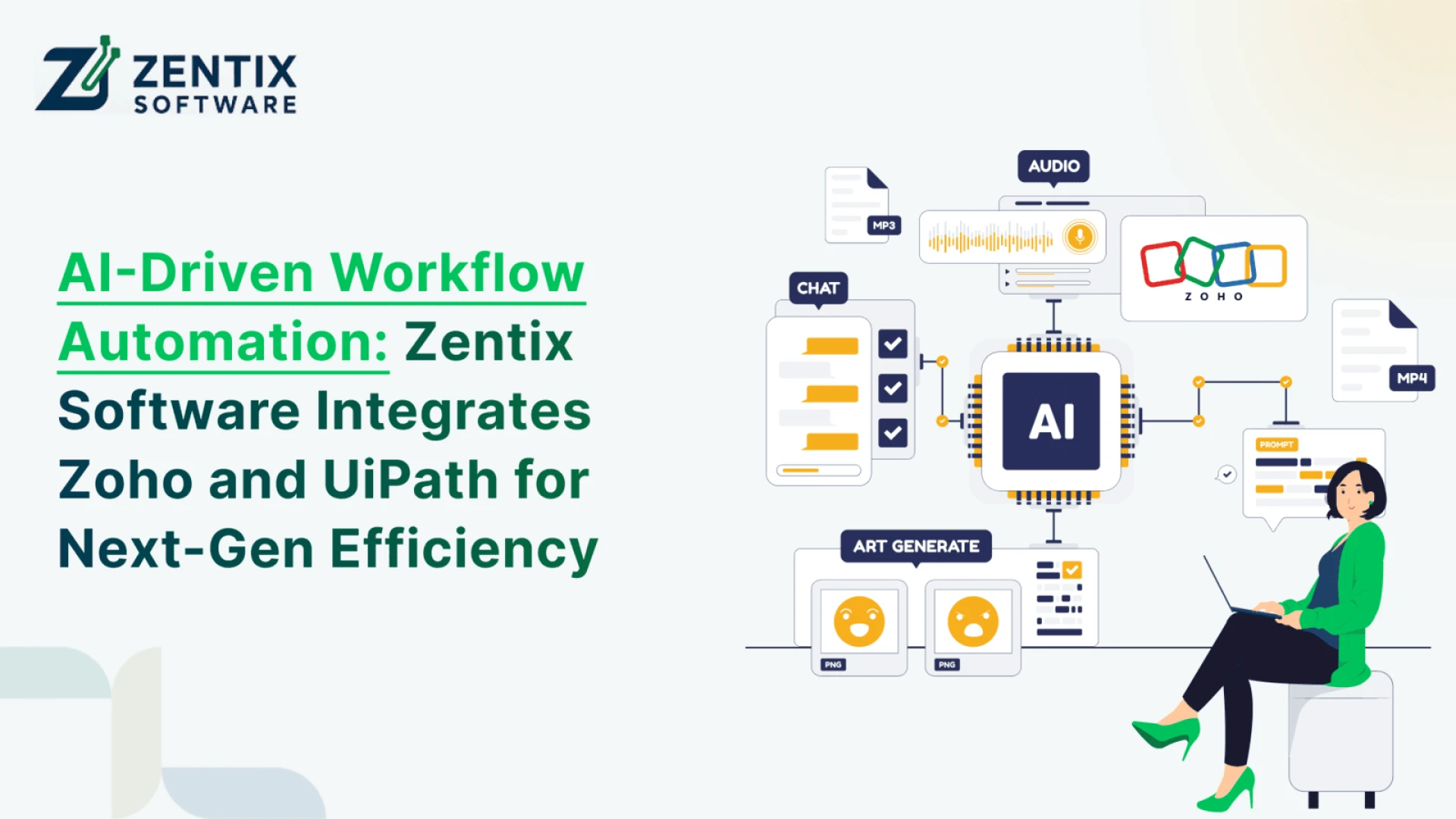Zentix Software Leads the Future of Workflow Automation with Seamless Zoho & UiPath Integration