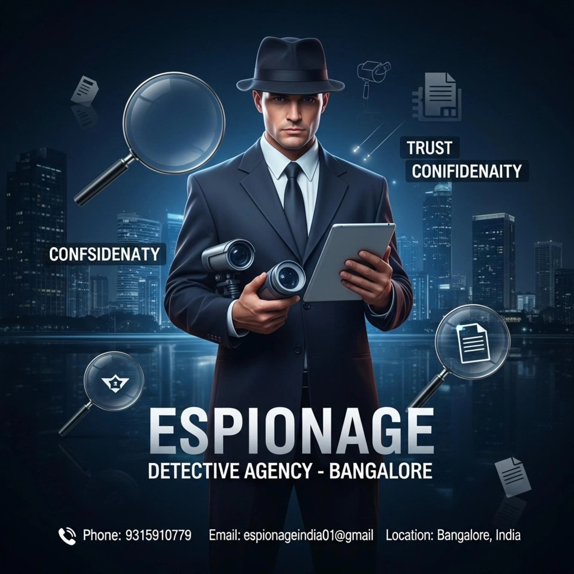 Best Private Detective Agency in Bangalore – Trusted Investigation Services by Espionage Detective Agency