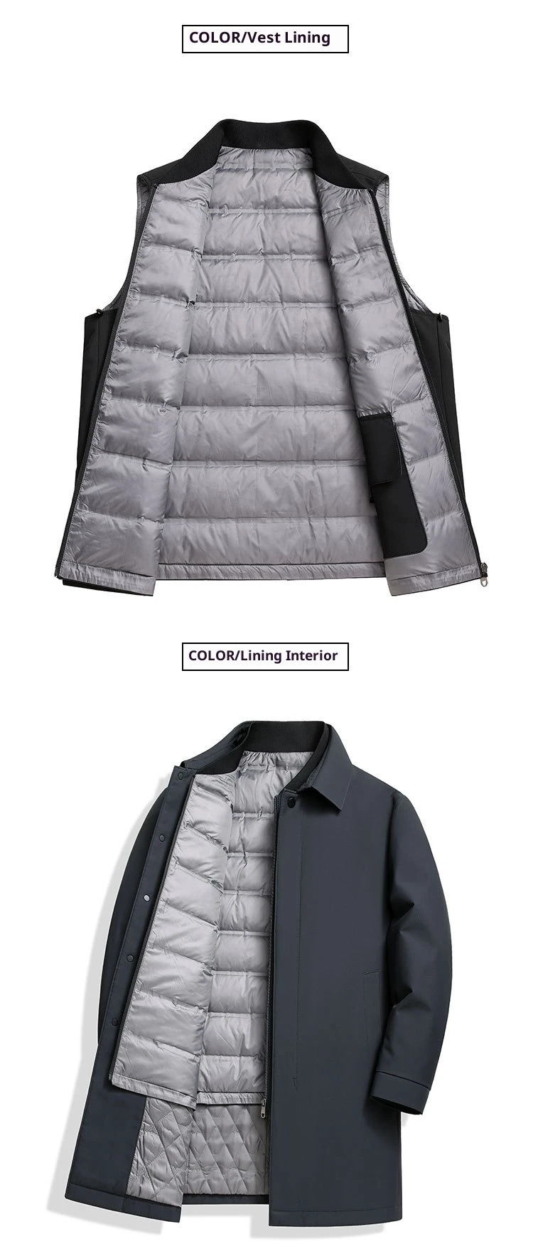 Men’s White Duck Down Jacket for Winter Season | Naysan