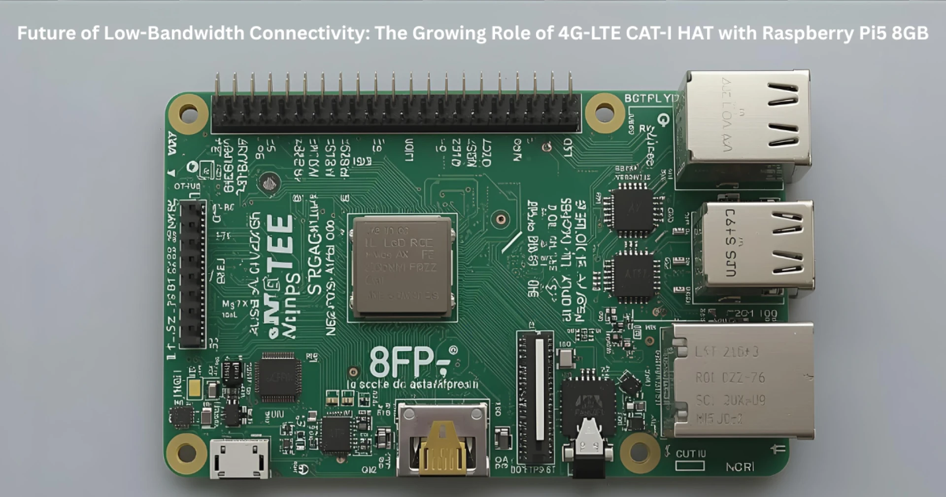 Future of Low-Bandwidth Connectivity: The Growing Role of 4G-LTE CAT-I HAT with Raspberry Pi5 8GB