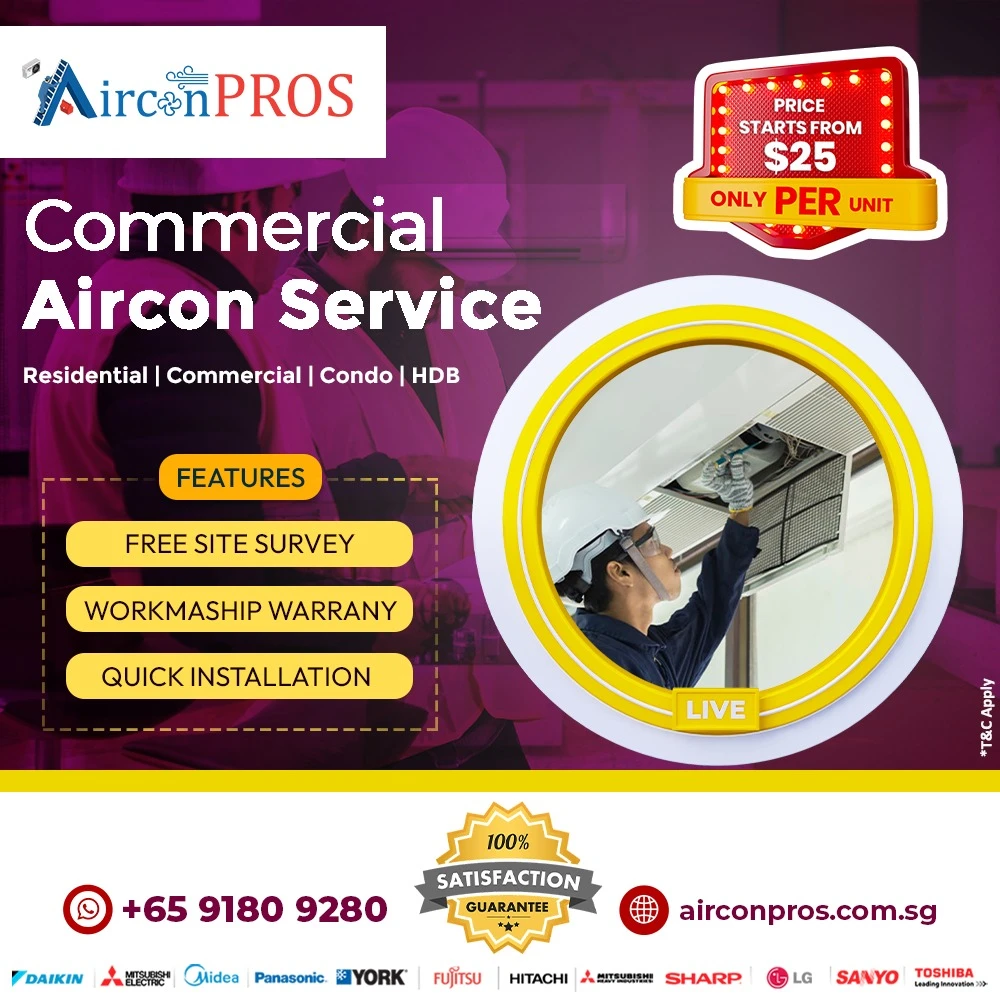 Best Commercial Aircon servicing Company in Singapore