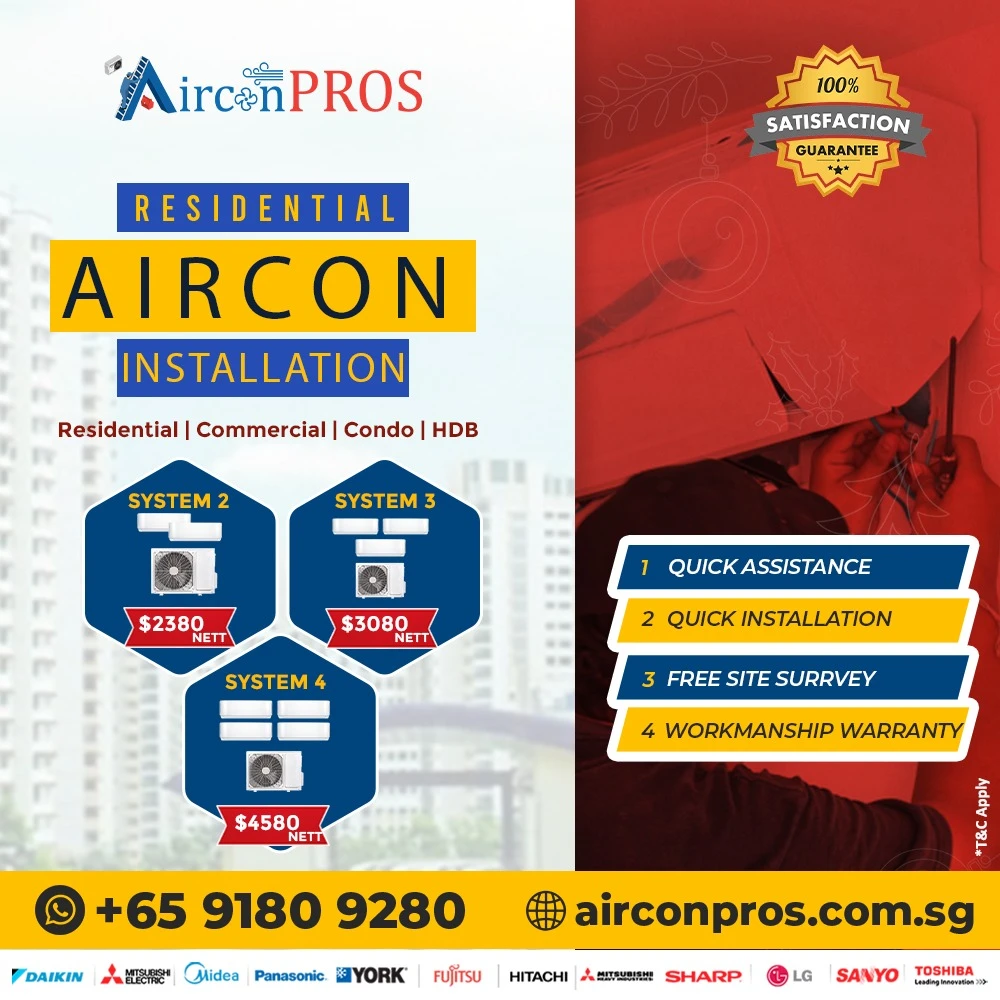 Best Residential Aircon installation in Singapore