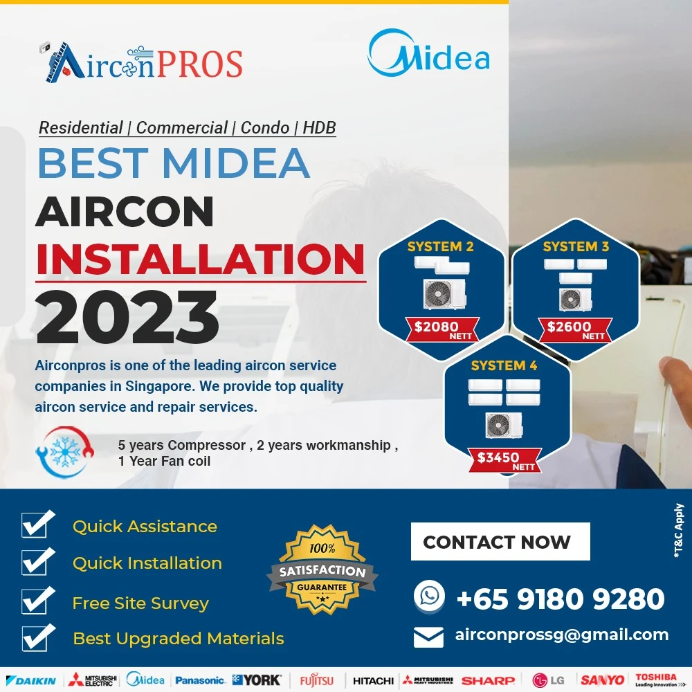 Best Midea Aircon Installation 2023