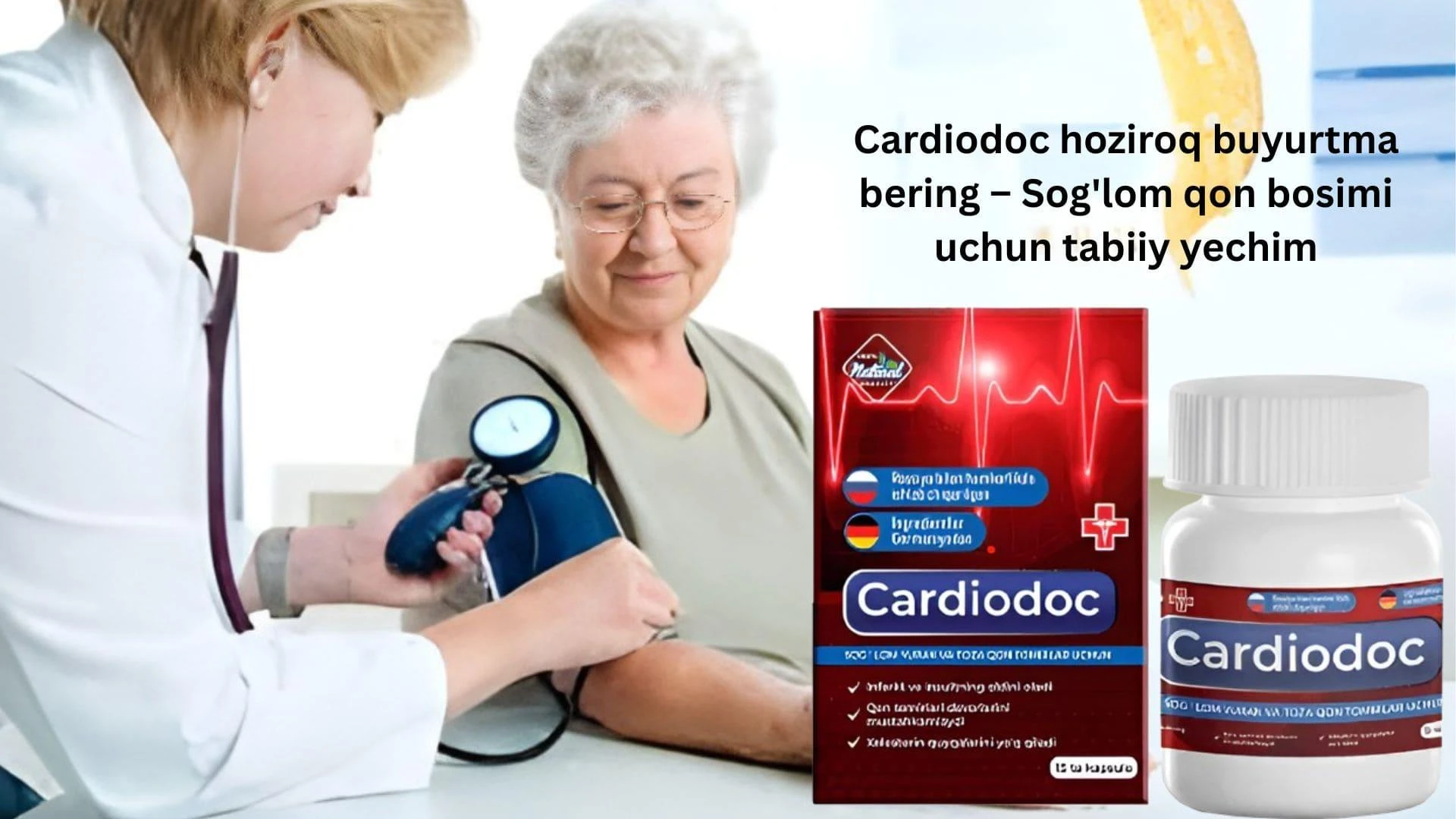 Cardiodoc Kapsulalar- ularning tarkibi, ta'sir printsipi, foydalari, mijozlar sharhlari va O'zbekistonda eng yaxshi narxda qaerdan sotib olish mumkin