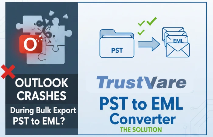 Outlook Crashes During Bulk Export PST to EML? Here is the Solution