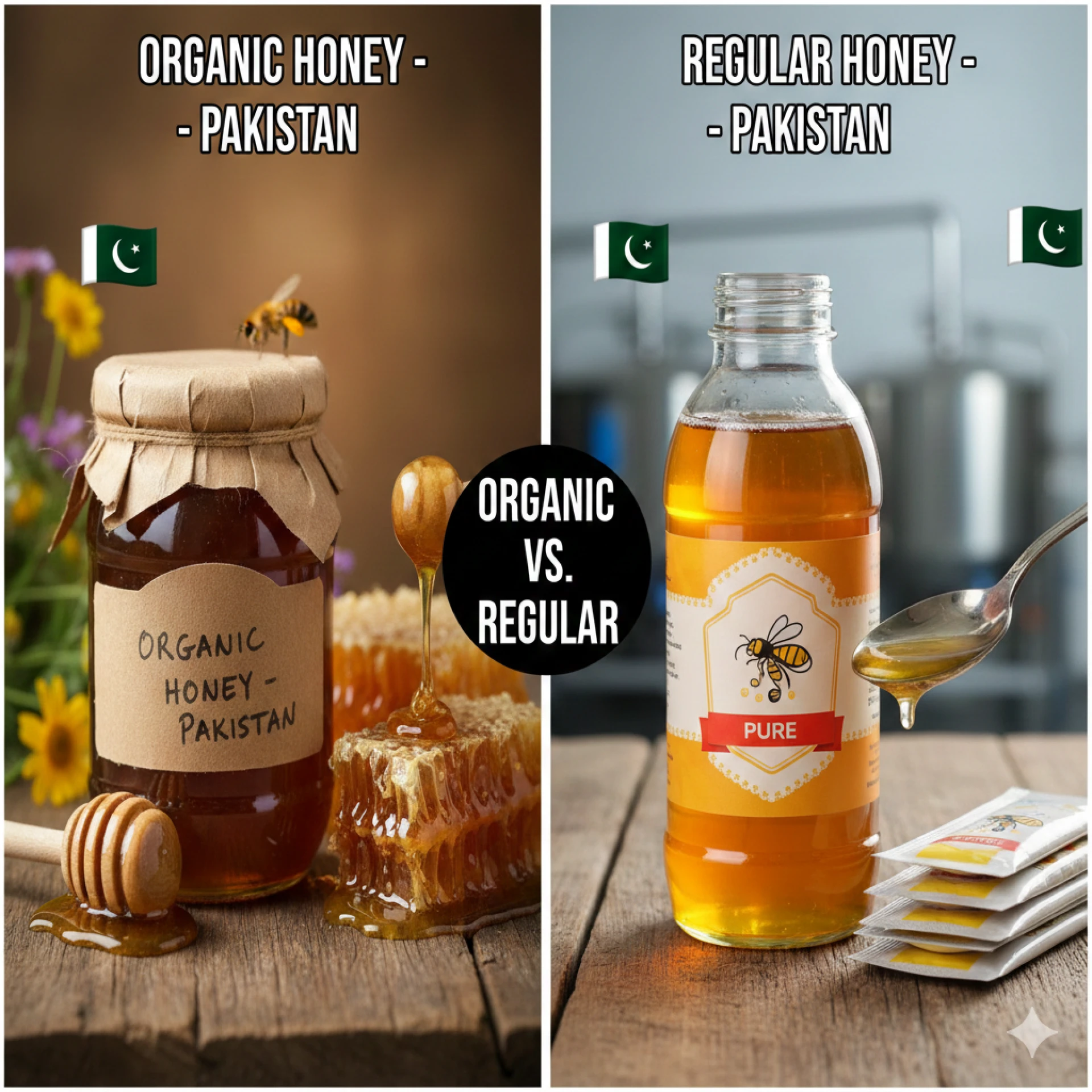 Comparison of Organic vs Regular Honey in Pakistan