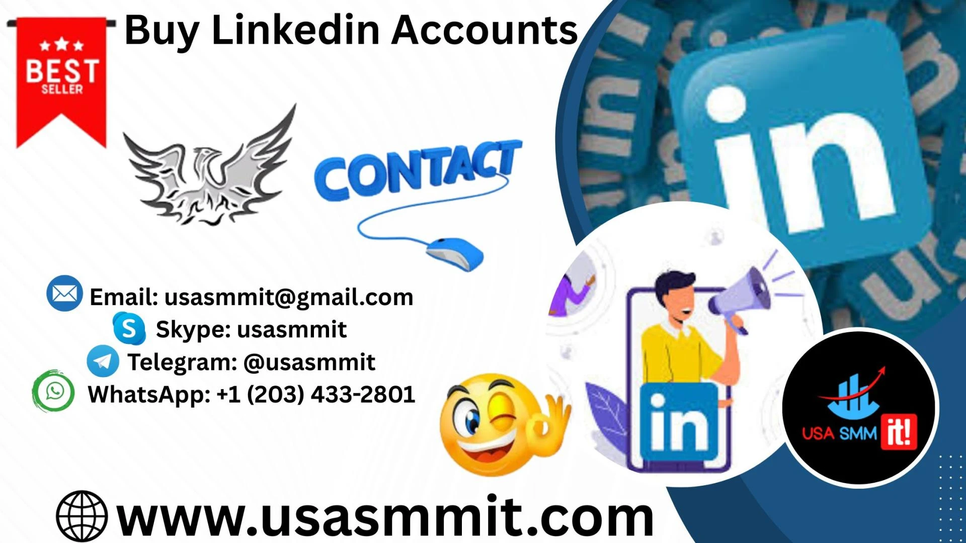 Buy LinkedIn Accounts Safely for Business Growth | USASMMIT