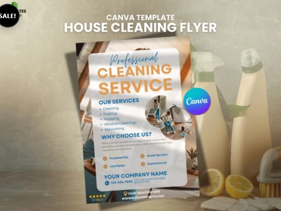 Cleaning Services Canva Template: The Ultimate Tool for Professional House Cleaning Flyers