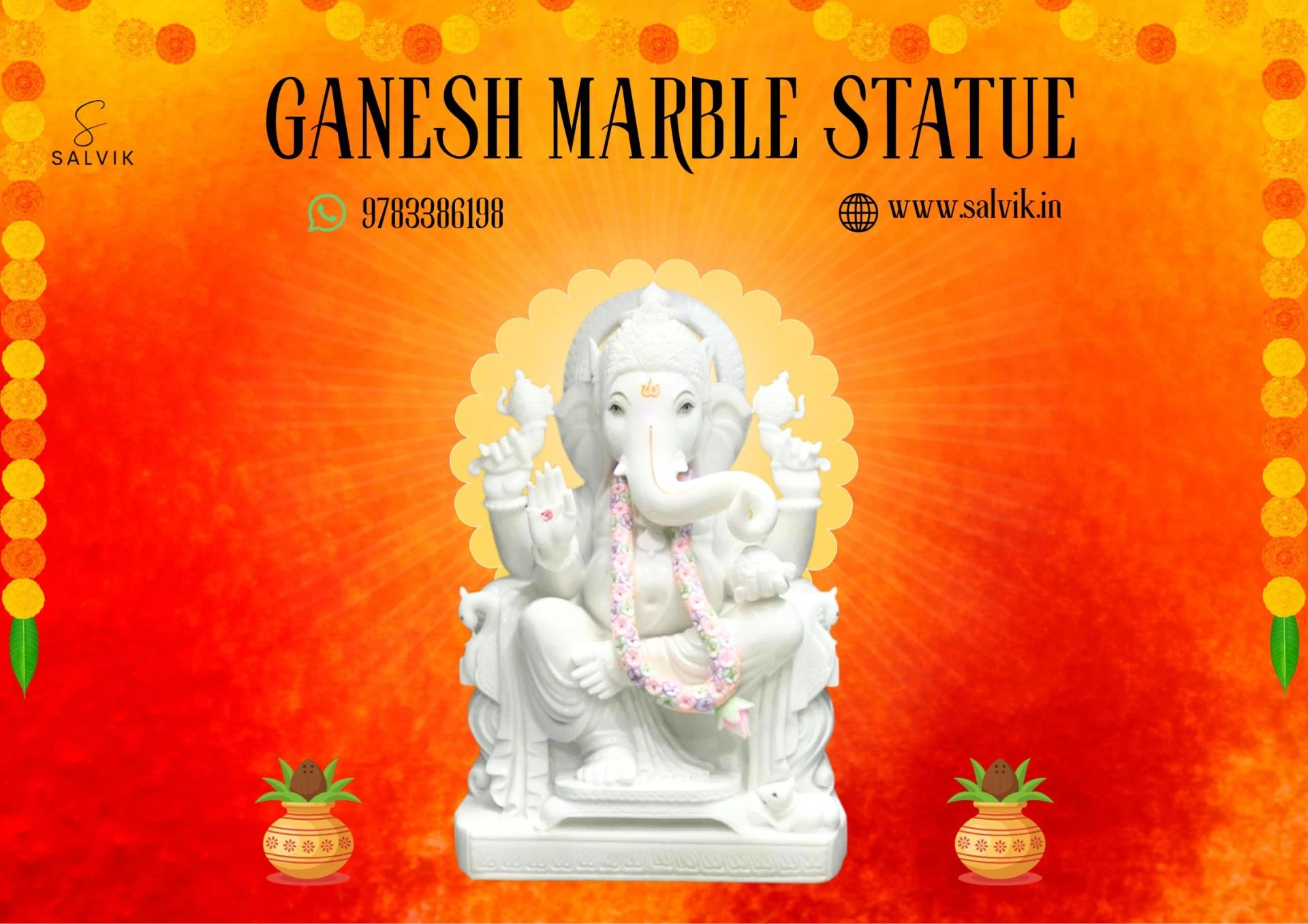 Premium Marble Ganesh Statues – Bring Home Divine Blessings & Eternal Craftsmanship