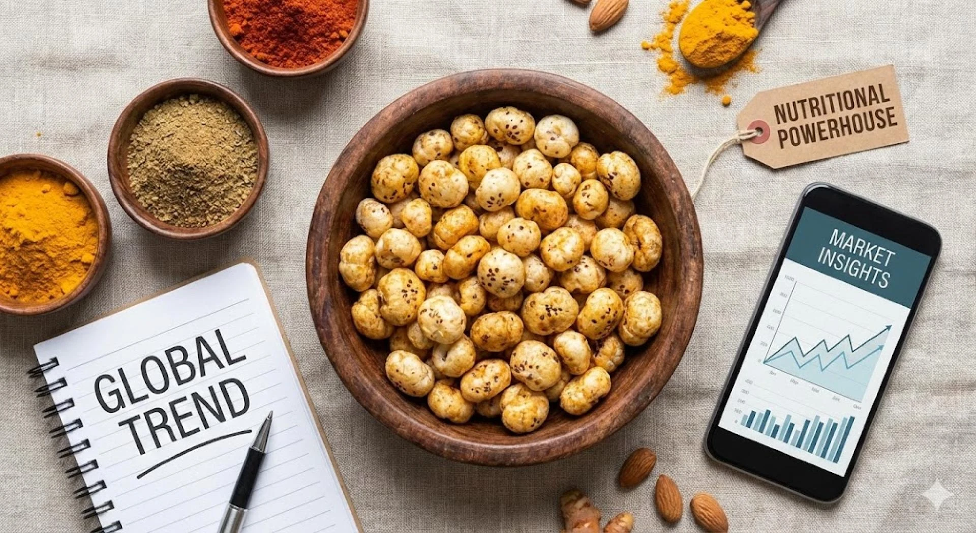 Why Indian Foxnut (Makhana) is Gaining Popularity Globally: Nutritional & Market Insights