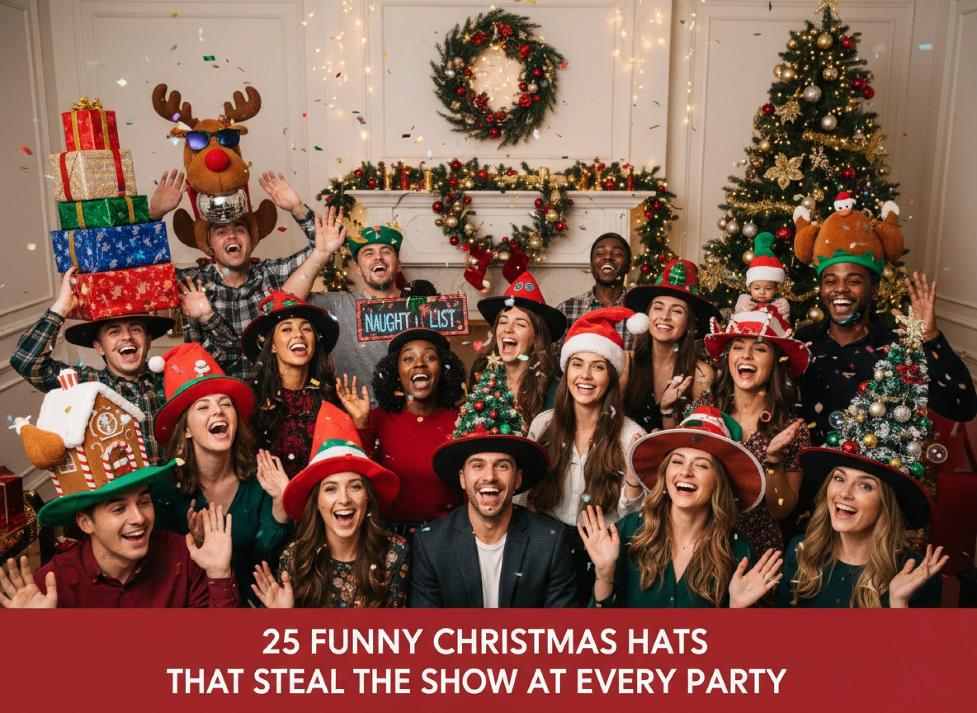 25 Funny Christmas Hats That Steal the Show at Every Party