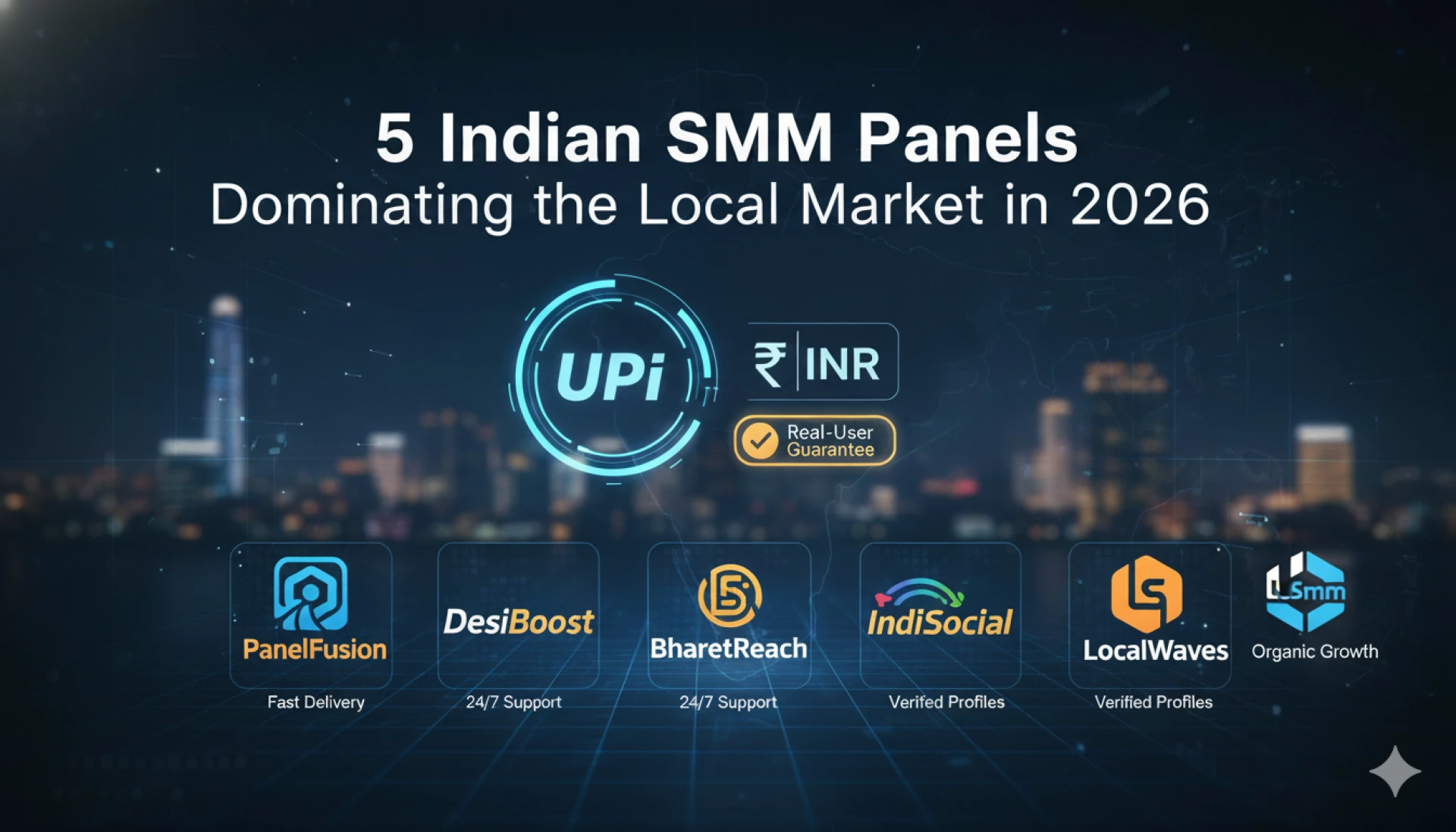 UPI, INR, and Real-User Guarantee: 5 Indian SMM Panels Dominating the Local Market in 2026
