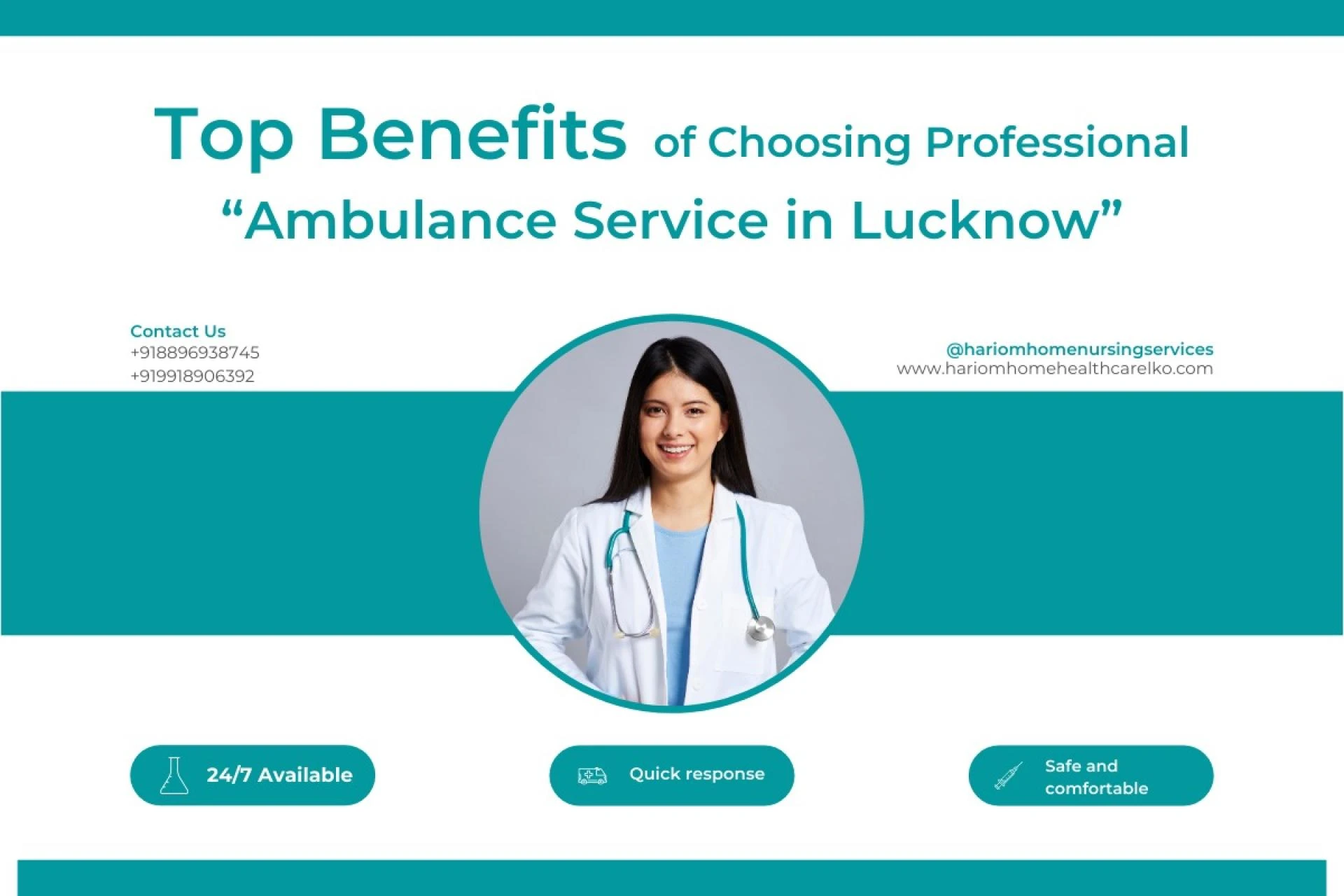 Top Benefits of Choosing Professional Ambulance Service in Lucknow