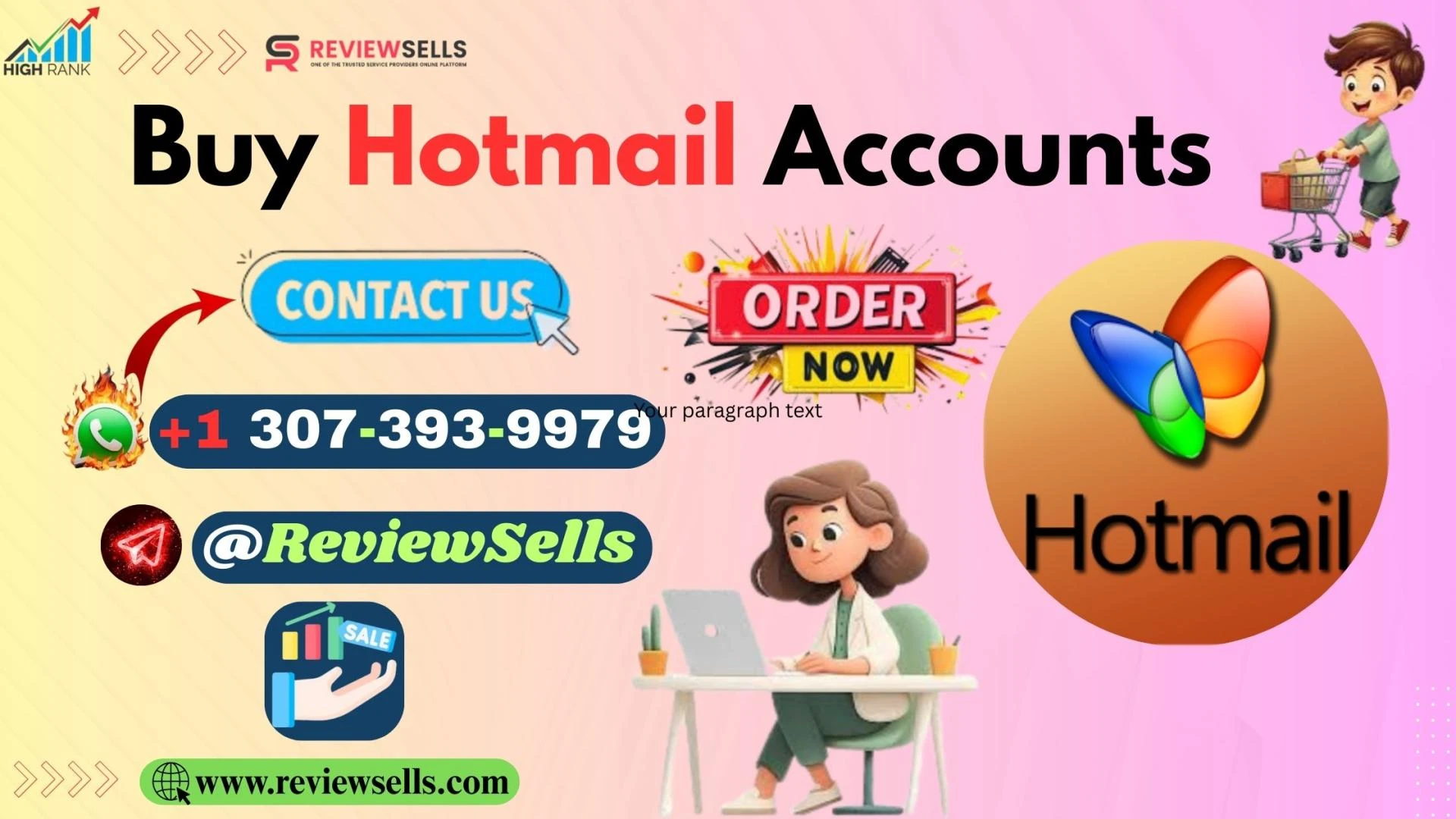 Buy Hotmail Accounts - Aged PVA from ReviewSells