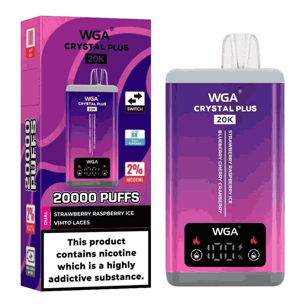 WGA Crystal Plus 20000 Box of 10 – Disposable Vapes