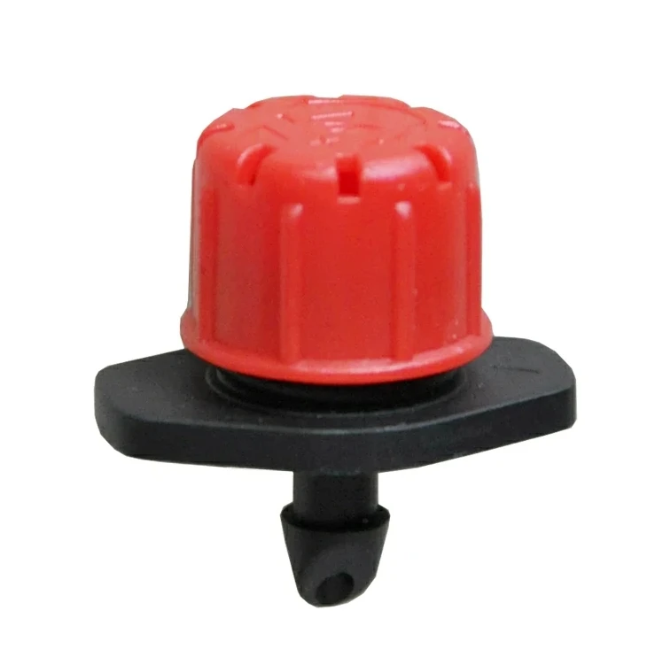 How do you calculate the number of adjustable drippers needed for a specific area?