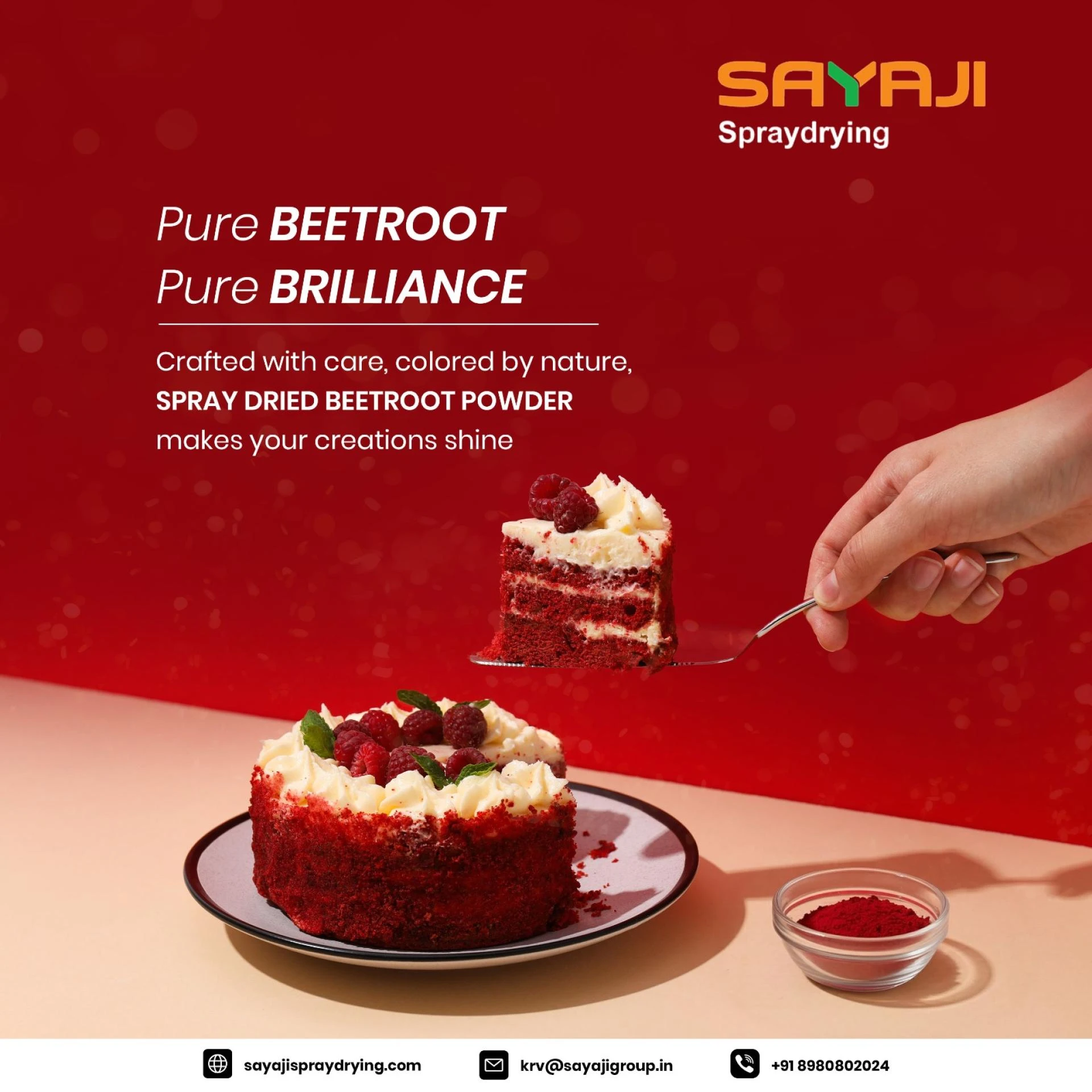 Key Applications of Sayaji Spray Dried Beetroot Powder