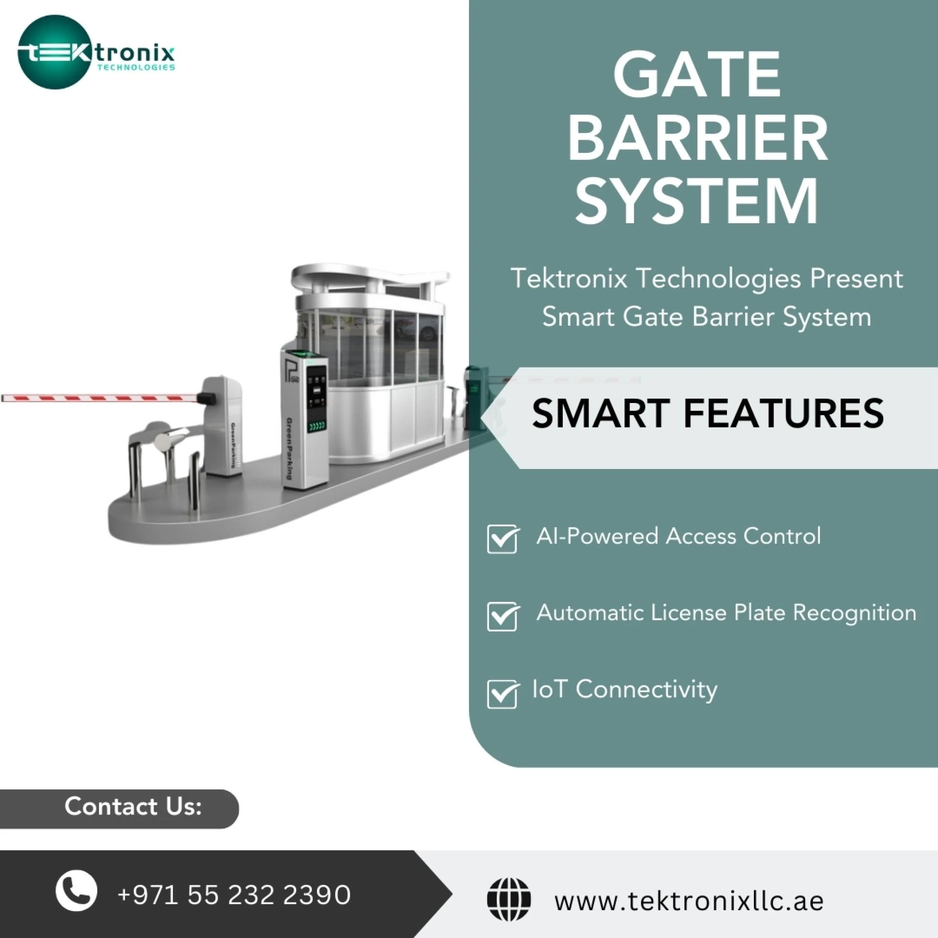 Incorporation of gate barrier systems with parking management systems in the UAE