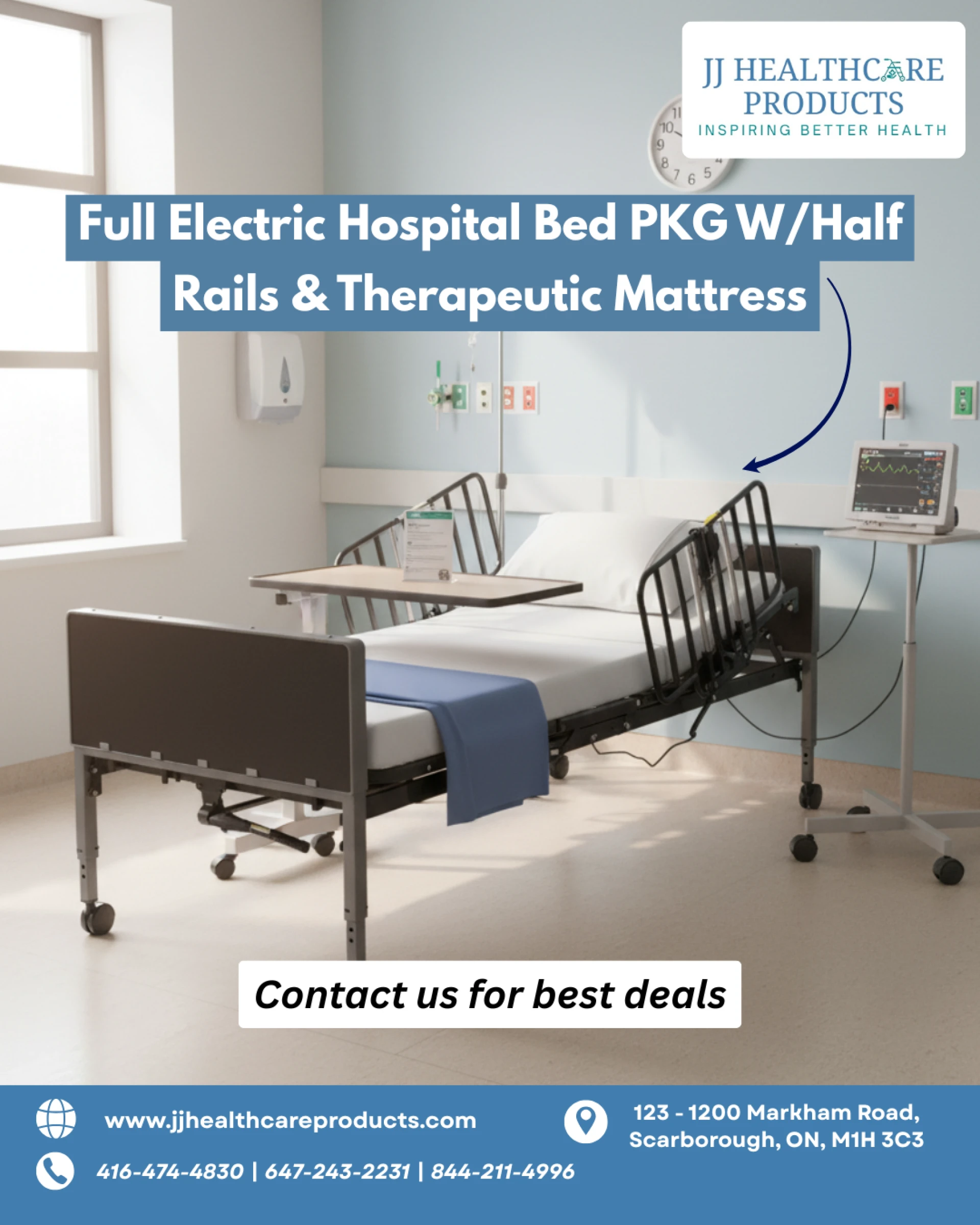 Affordable Hospital Bed Rental & Home Care Solutions by JJ Healthcare Products