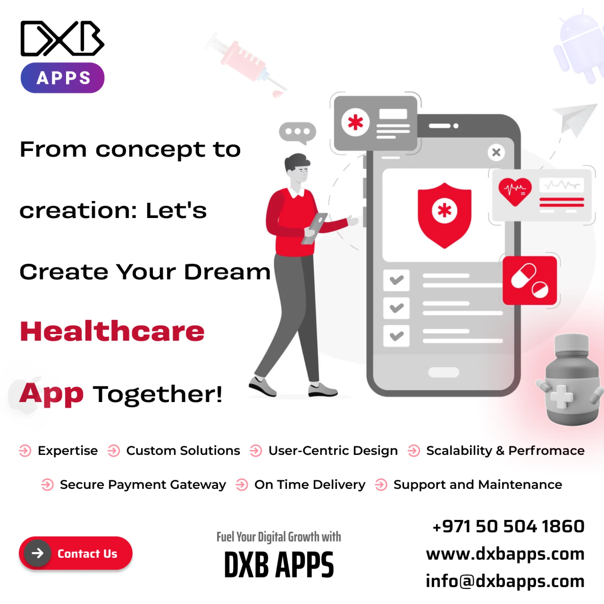 DXB APPS offers high-end mobile application development Abu Dhabi services