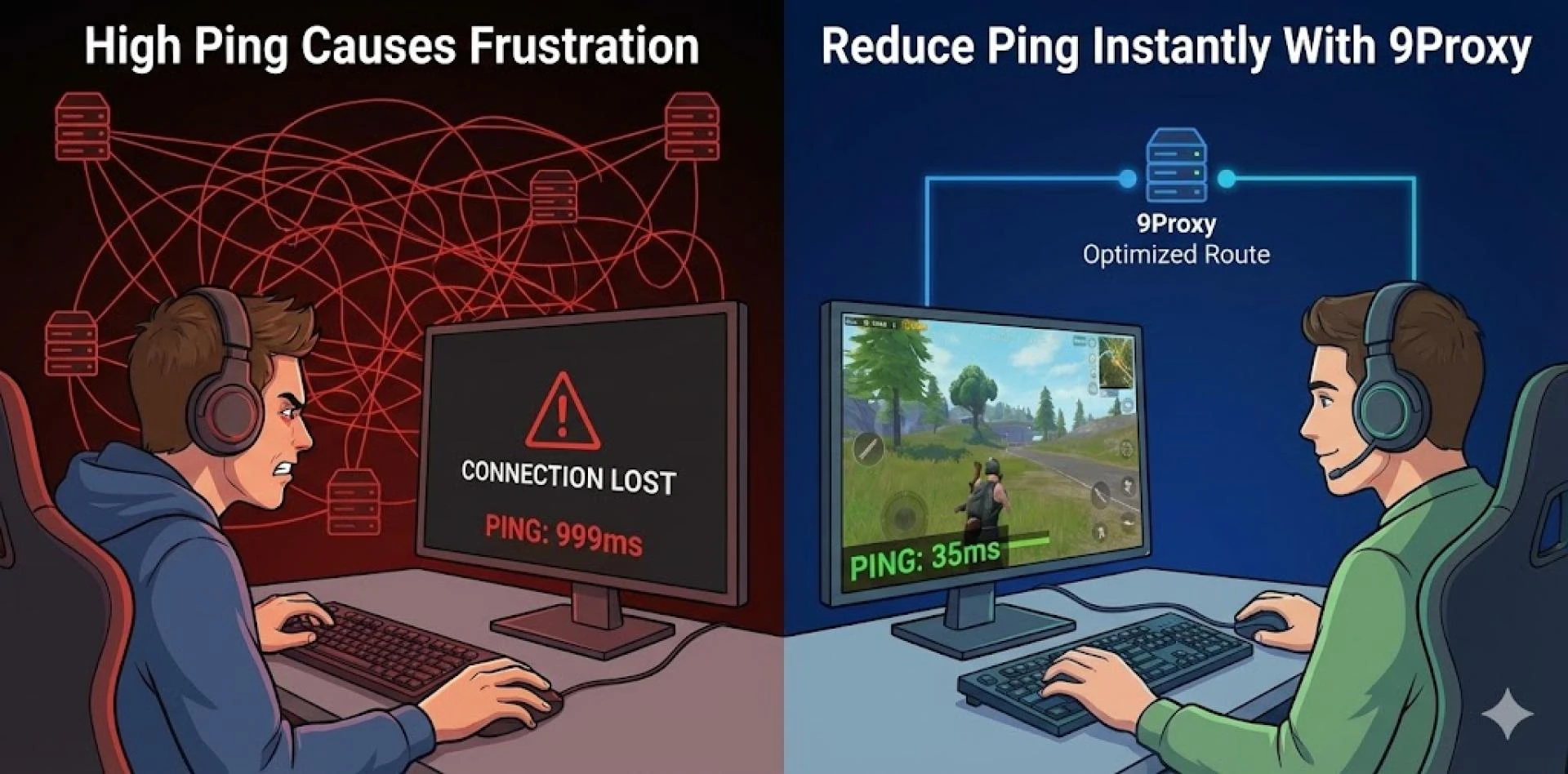 Connection Optimization: Secrets to Reduce Ping When Gaming with 9Proxy