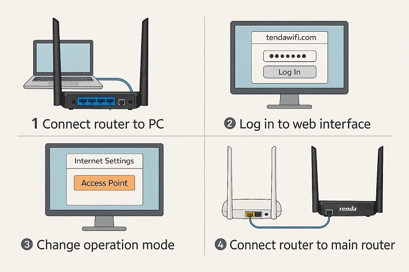 How to Configure Tenda Router as Access Point for Better Home WiFi