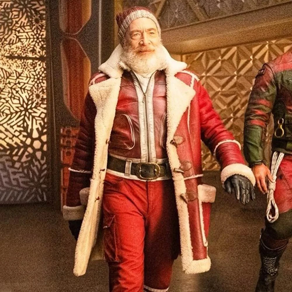 Santa Claus Red One Leather Coat: A Bold New Take on Holiday Style