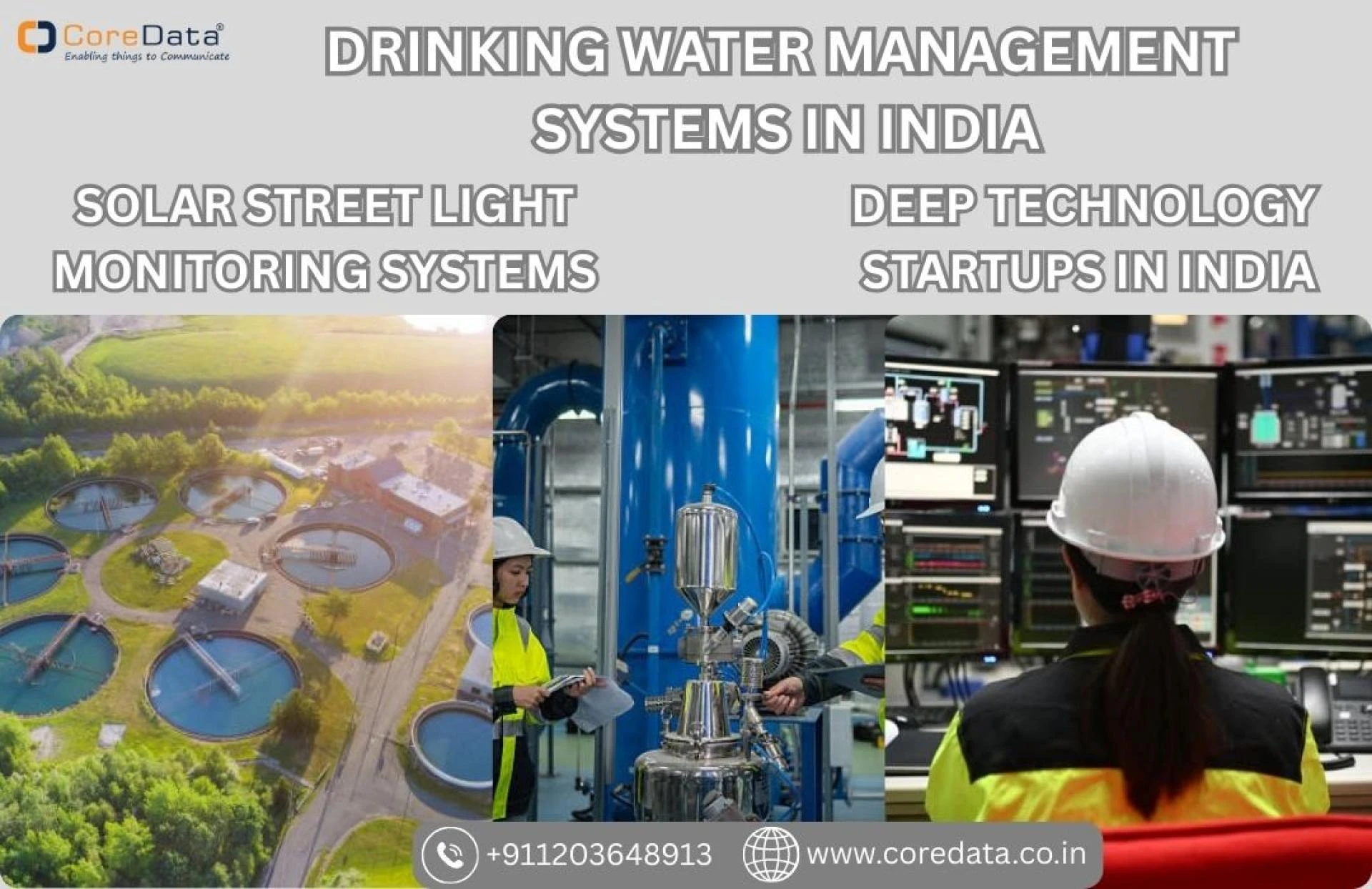 Advancing India: Drinking Water Systems, Solar Monitoring & Deep Tech Startups