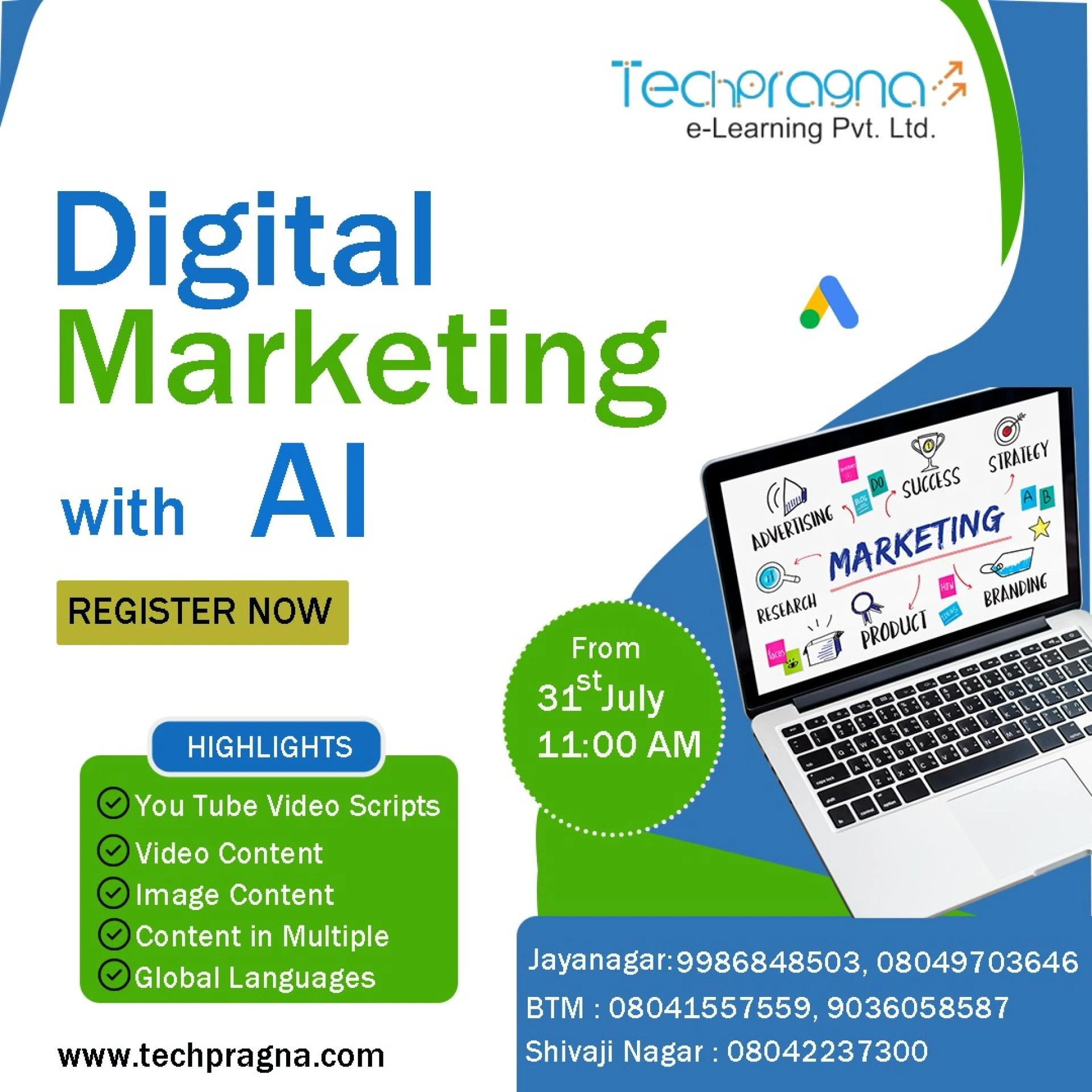 SEO Training for Freelancers in Bangalore - BTM Layout