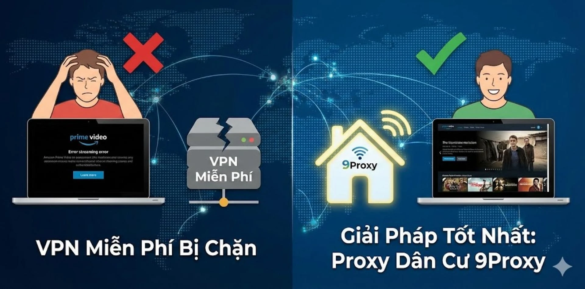 Hướng Dẫn Xem  Amazone Prime Video Bằng Proxy Miễn Phí