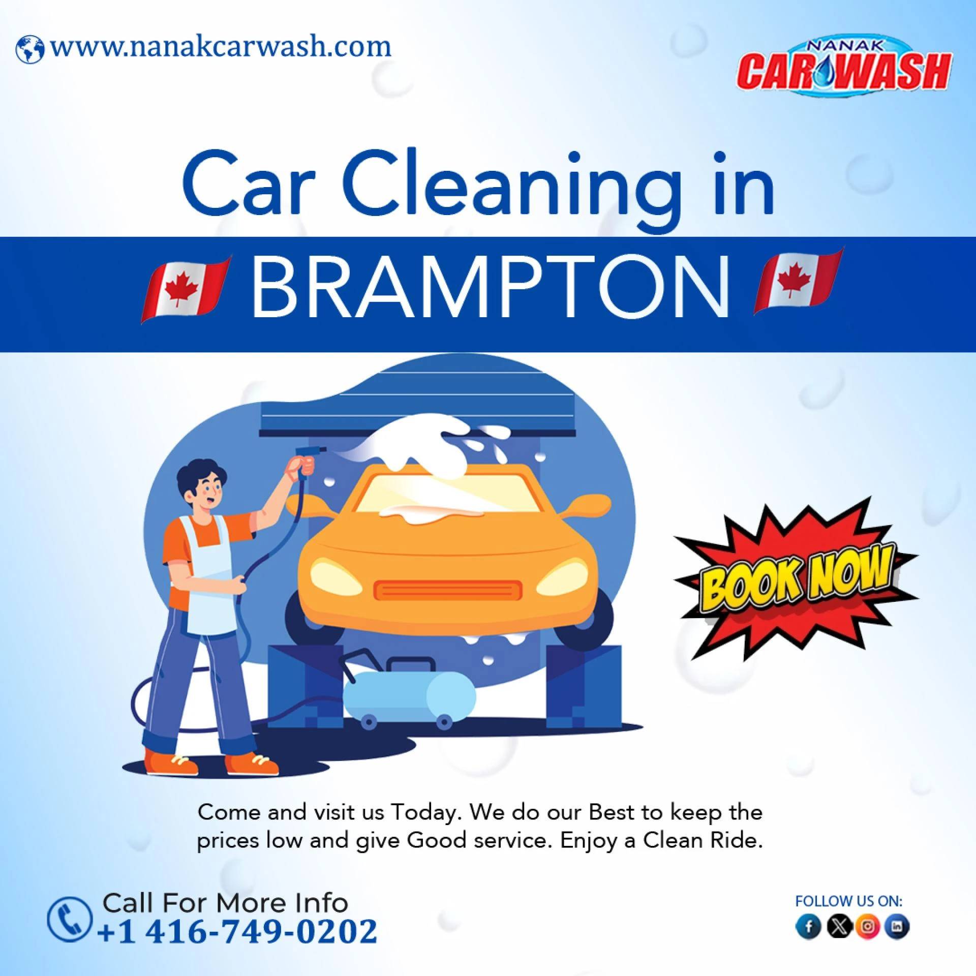 Convenient, Fast, and Affordable Car Wash in Brampton