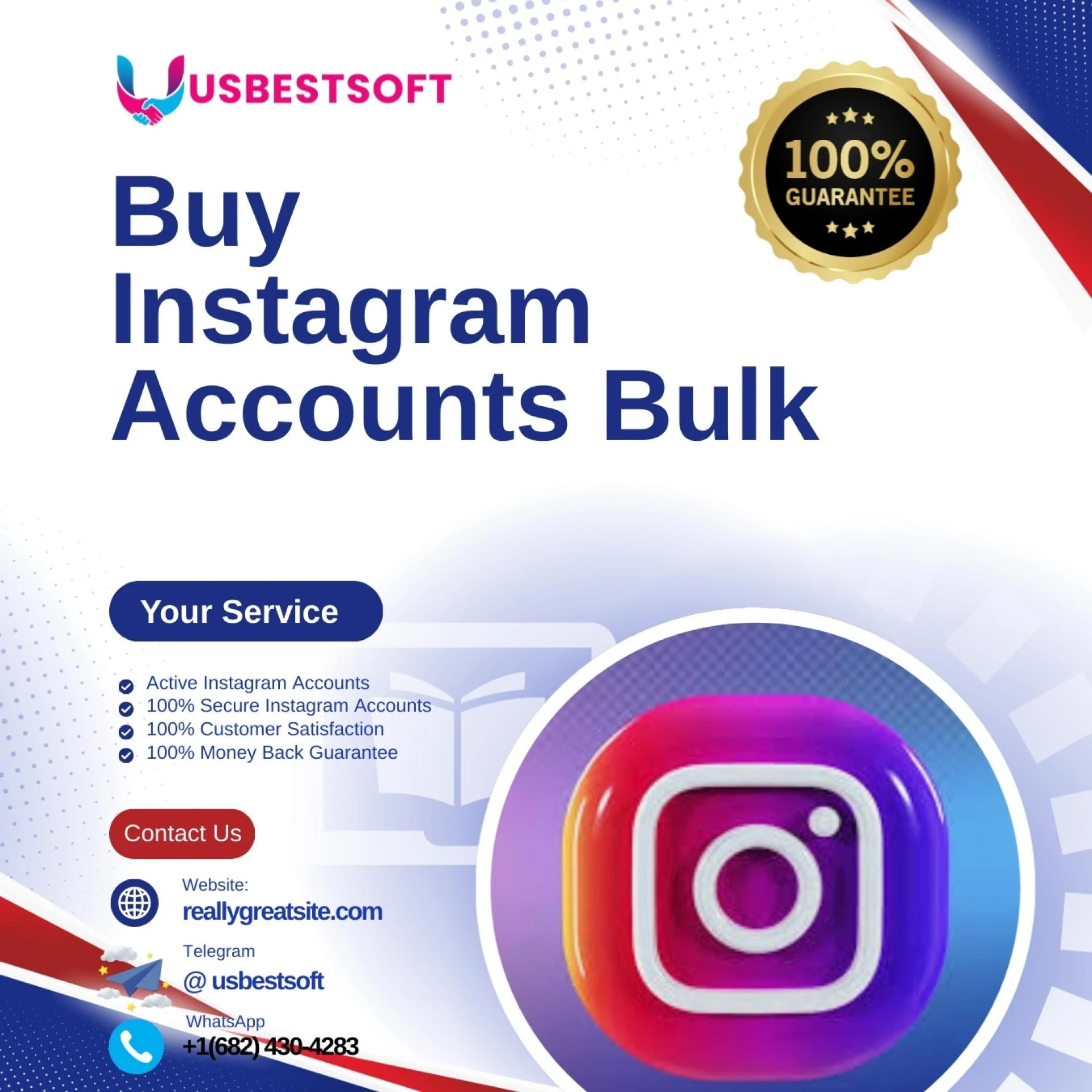 Buy Instagram Accounts Bulk | Aged & Verified Profiles for Marketing | Fast Delivery