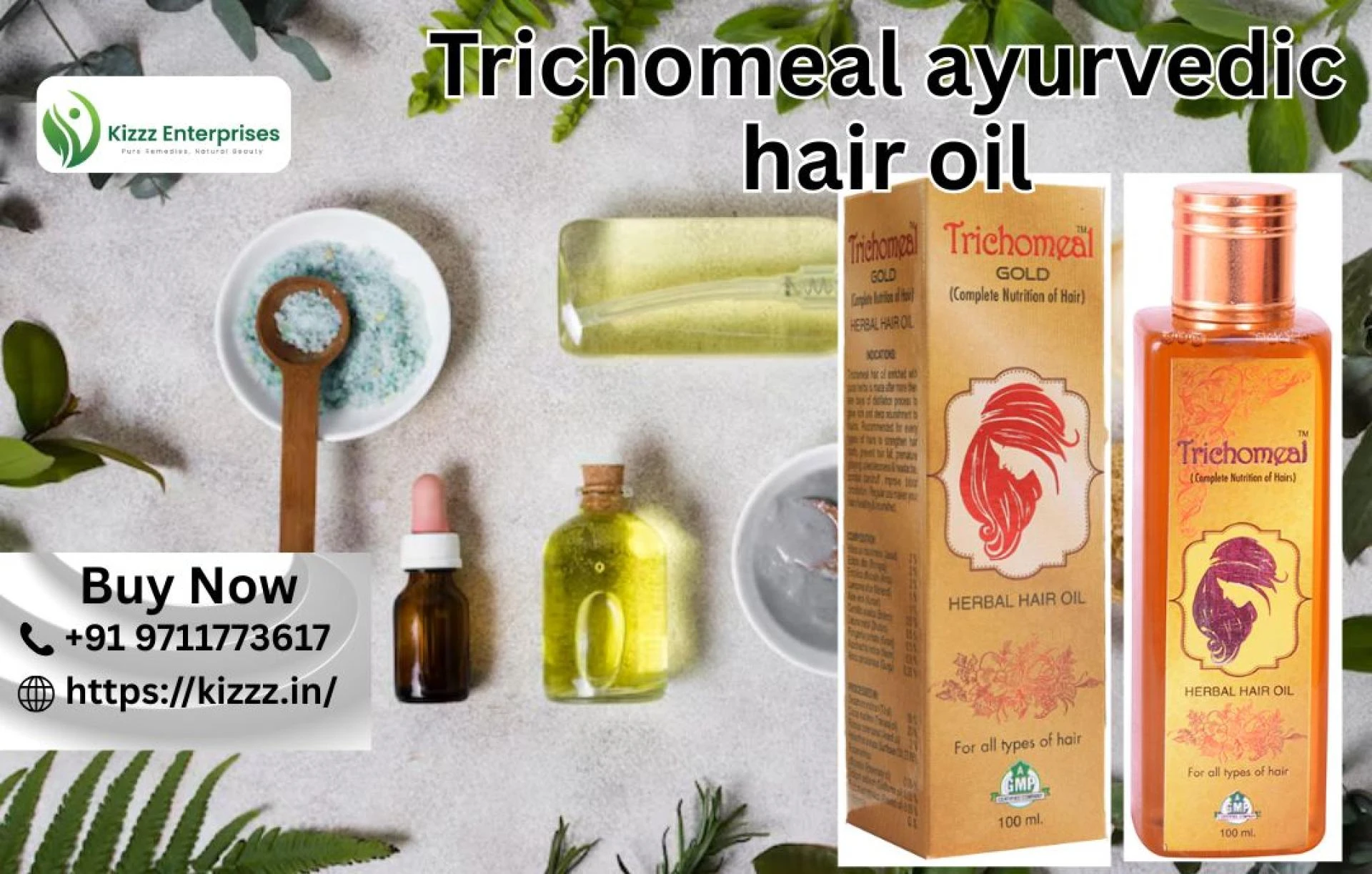 Trichomeal Ayurvedic Hair Oil & Herbal Hair Shampoo: best solution 