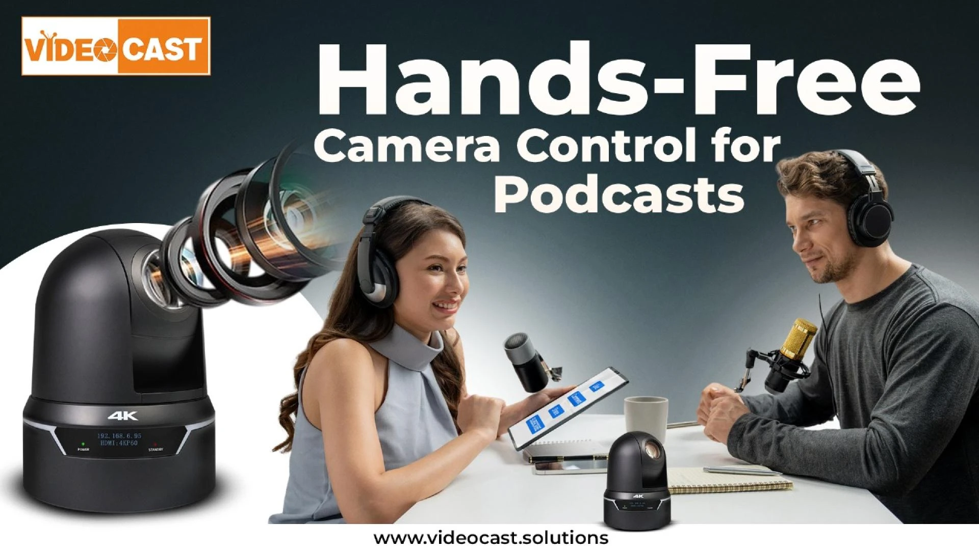 How Auto-Tracking PTZ Video Cameras Elevate Podcast Content
