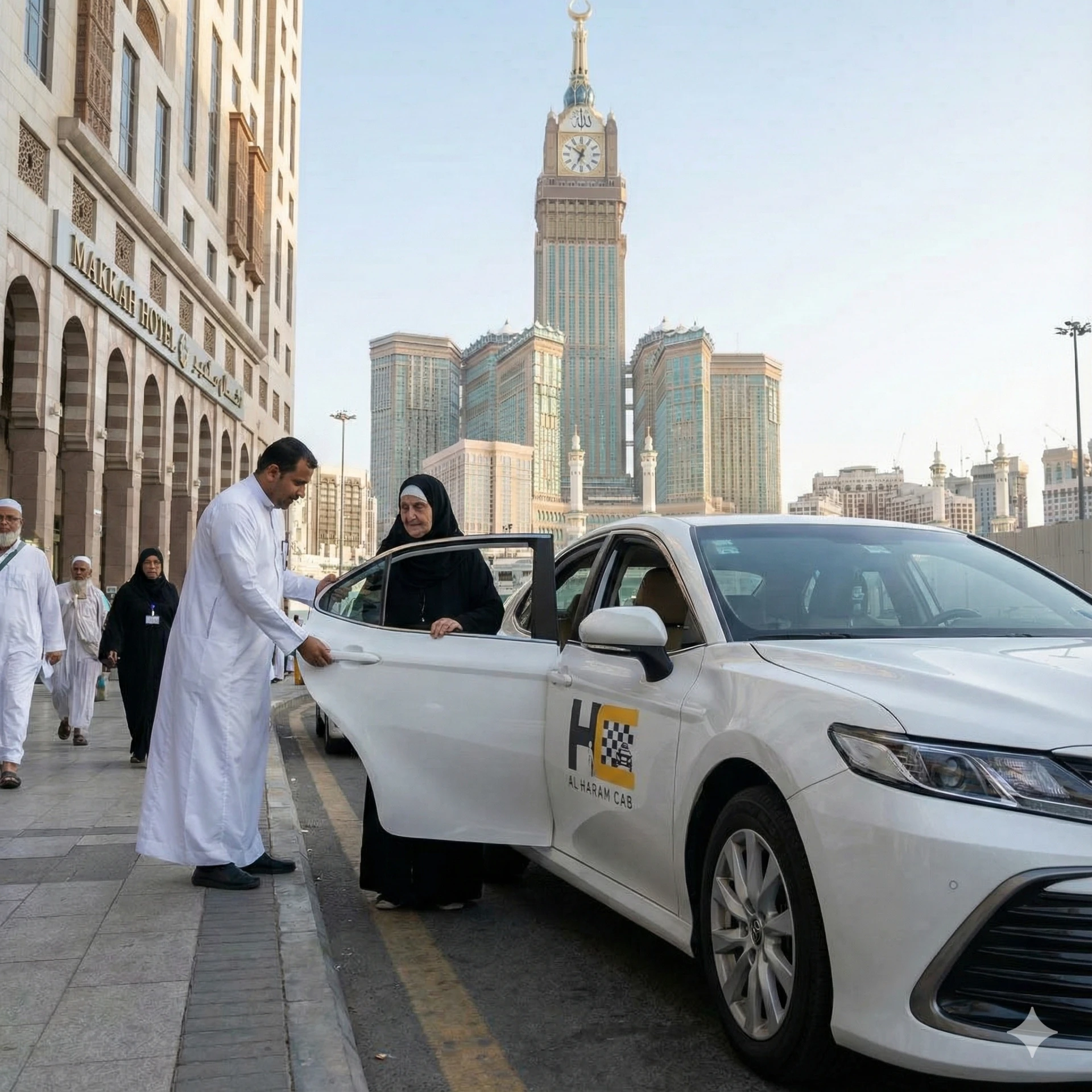 How Al Haram Cab Supports Elderly Pilgrims with Safe and Comfortable Transport