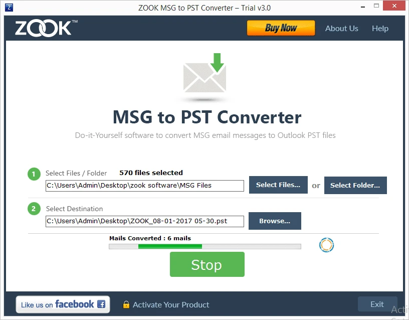 MSG to PST Converter to Save MSG Files into PST Format for Outlook