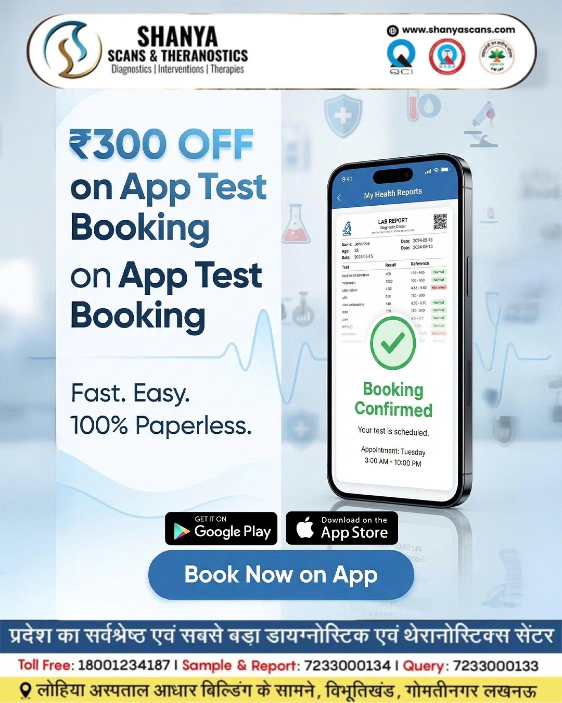 Best Pathology Centre in Lucknow | Shanya Scans & Theranostics – 24x7 Diagnostic Services