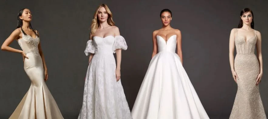 Little White Dress: Chic Amsale and Anne Barge Designs for Bridal Shower, Rehearsal Dinner, and Reception