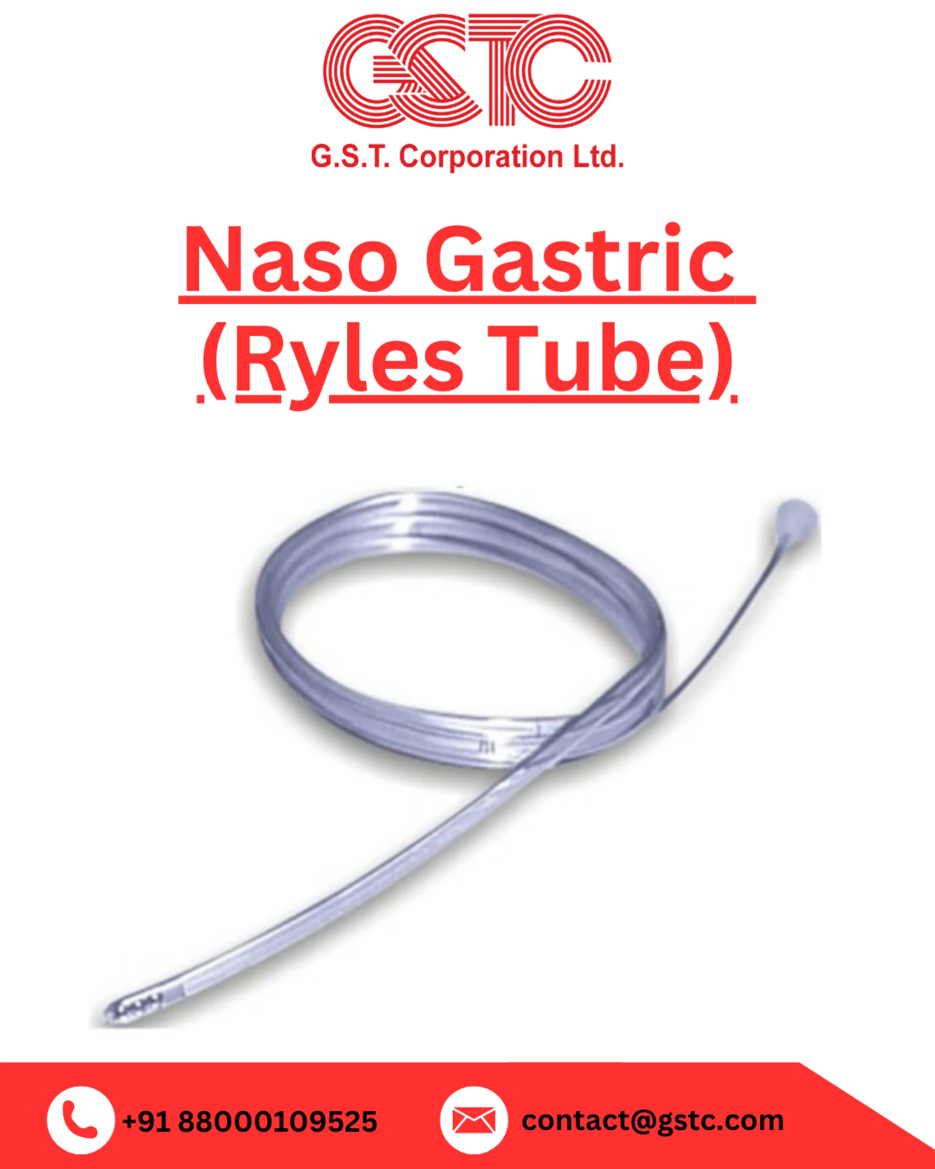 Ryles Tube for Safe Nutrition and Gastric Care | GSTC