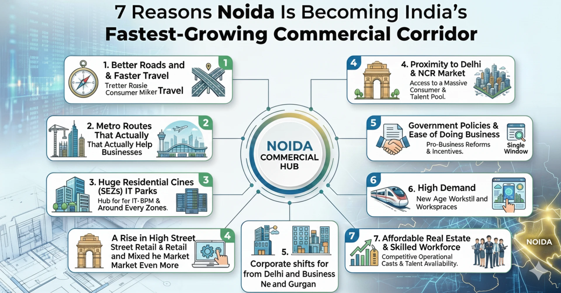 7 Reasons Noida Is Becoming India’s Fastest-Growing Commercial Corridor
