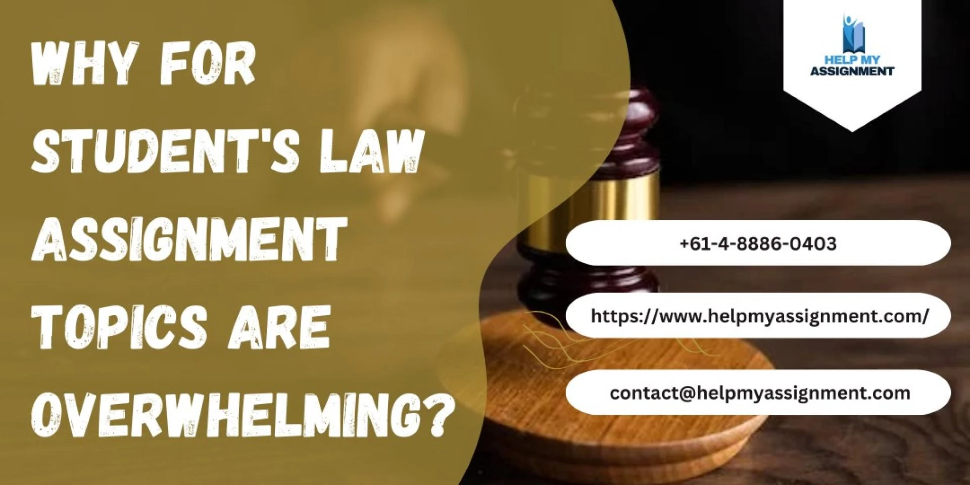 Why for student's law assignment topics are overwhelming?