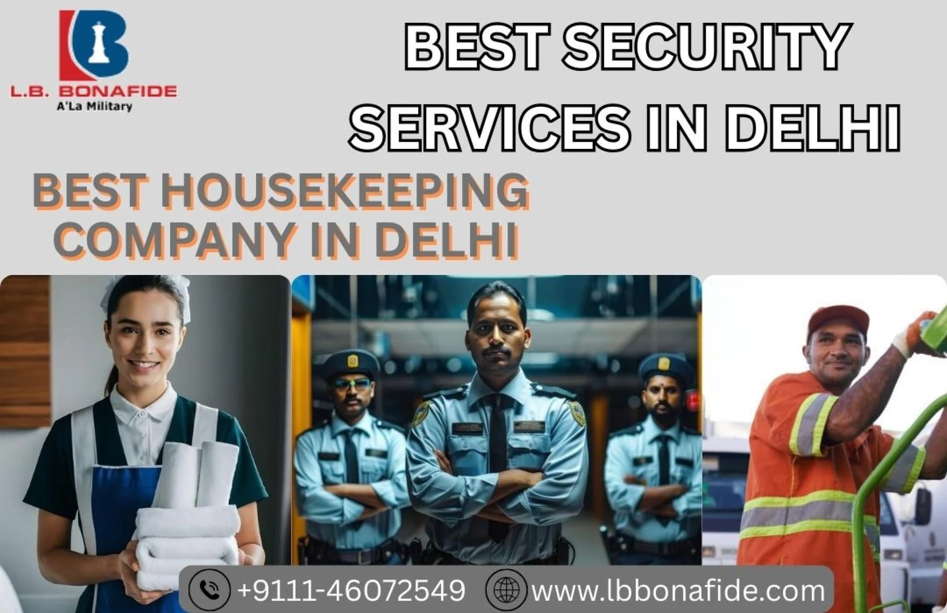 One Solution for Safety & Hygiene: Best Security and Cleaning Services in Delhi