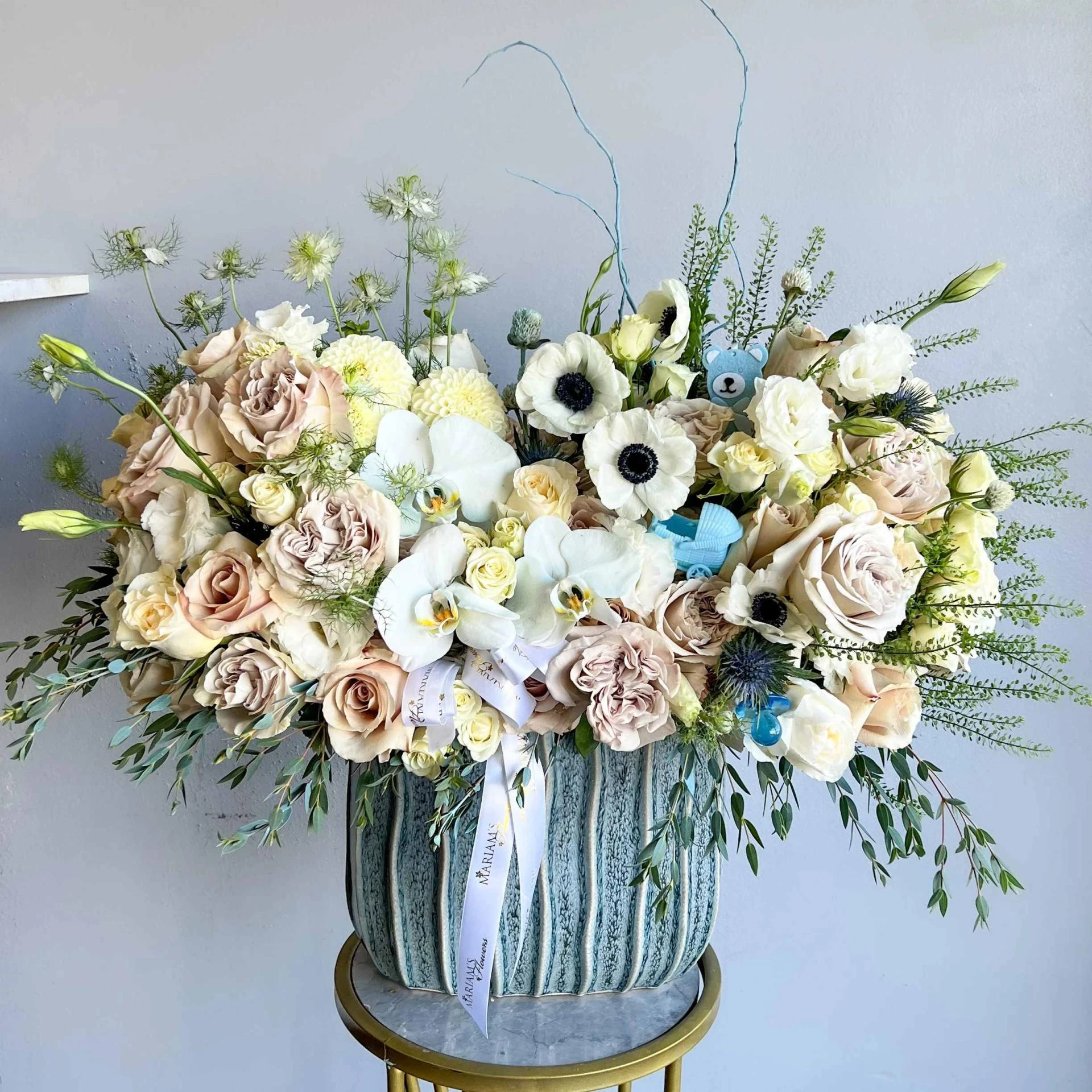 Premium Baby Boy Floral Arrangements in the USA: Perfect Gift for Newborn Celebrations