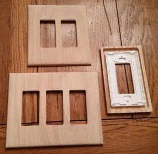 Elevating Interior Details with Custom Wood and Clear Glass Switch Plates