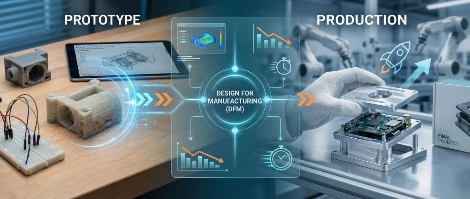 From Prototype to Production: How Design for Manufacturing (DFM) Cuts Costs and Accelerates Launch