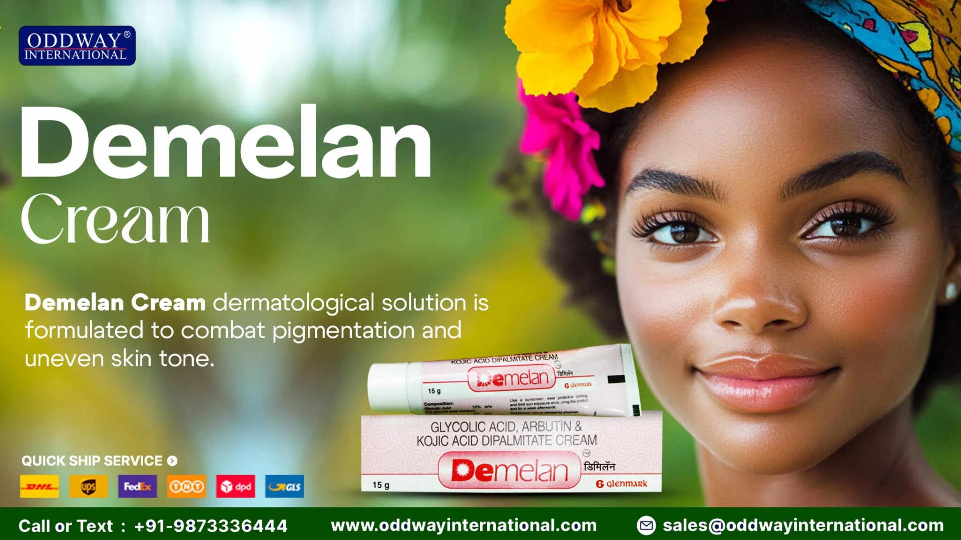 Demelan Cream | Glycolic Acid Cream - Oddway International