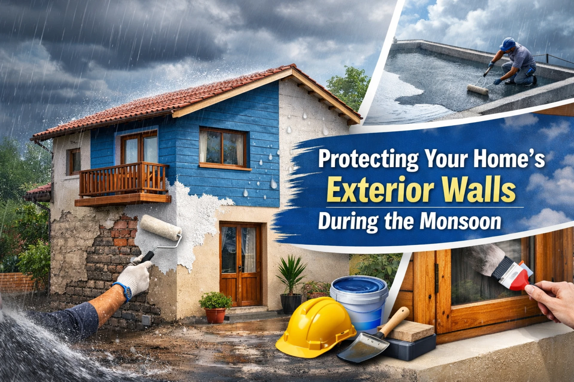 How to Protect Your Home’s Exterior Walls During the Monsoon Season?