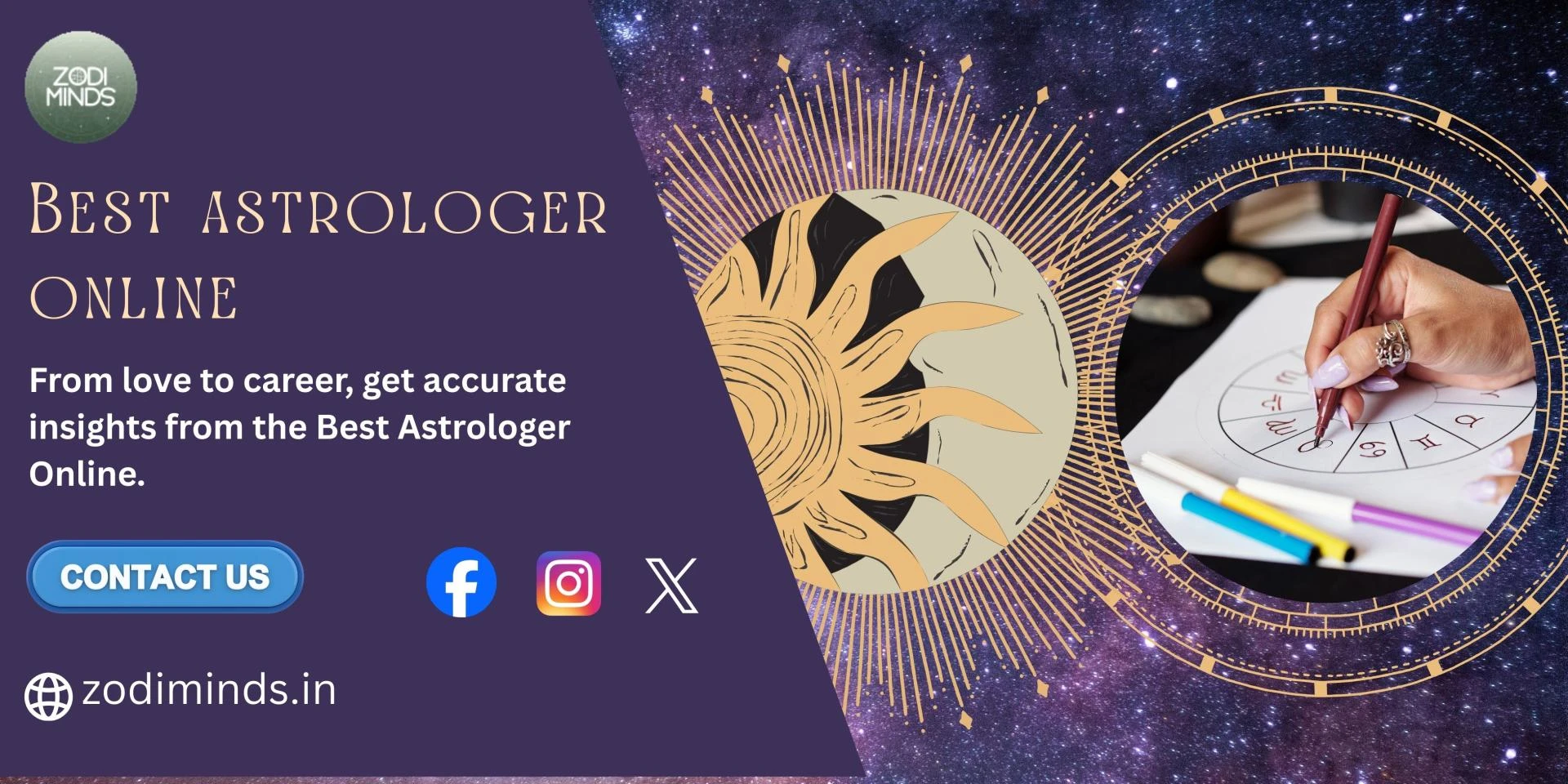 Consult the Best Astrologer Online for Love, Career, Marriage, and Success - Zodiminds